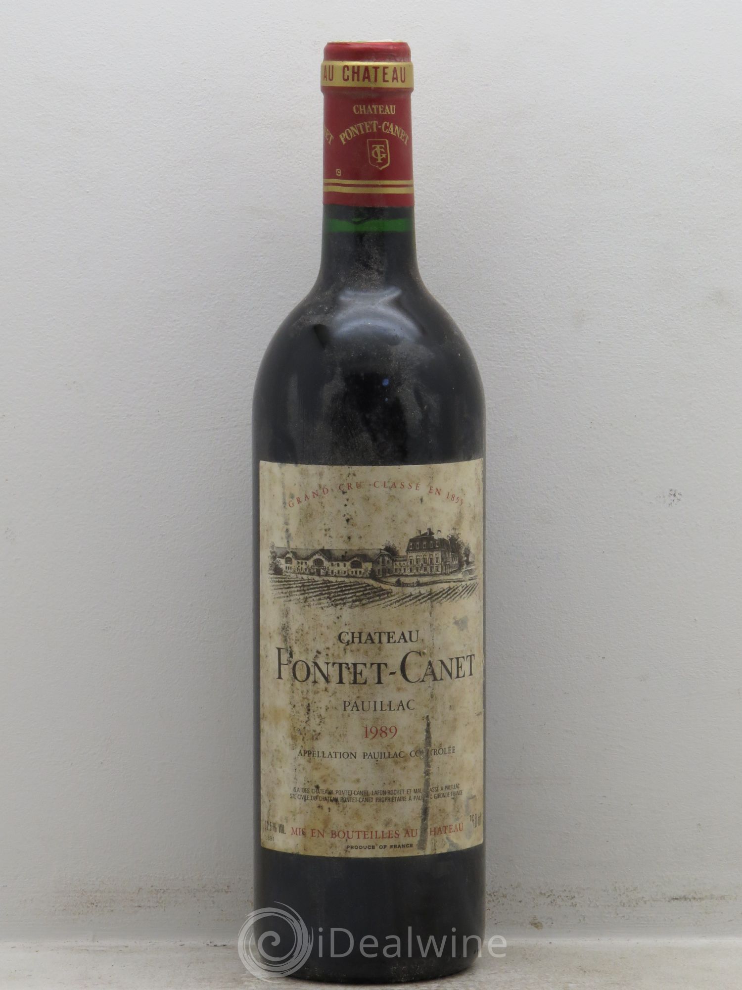 Château Pontet Canet 5ème Grand Cru Classé 1989 - Lot de 12 bouteilles - 0