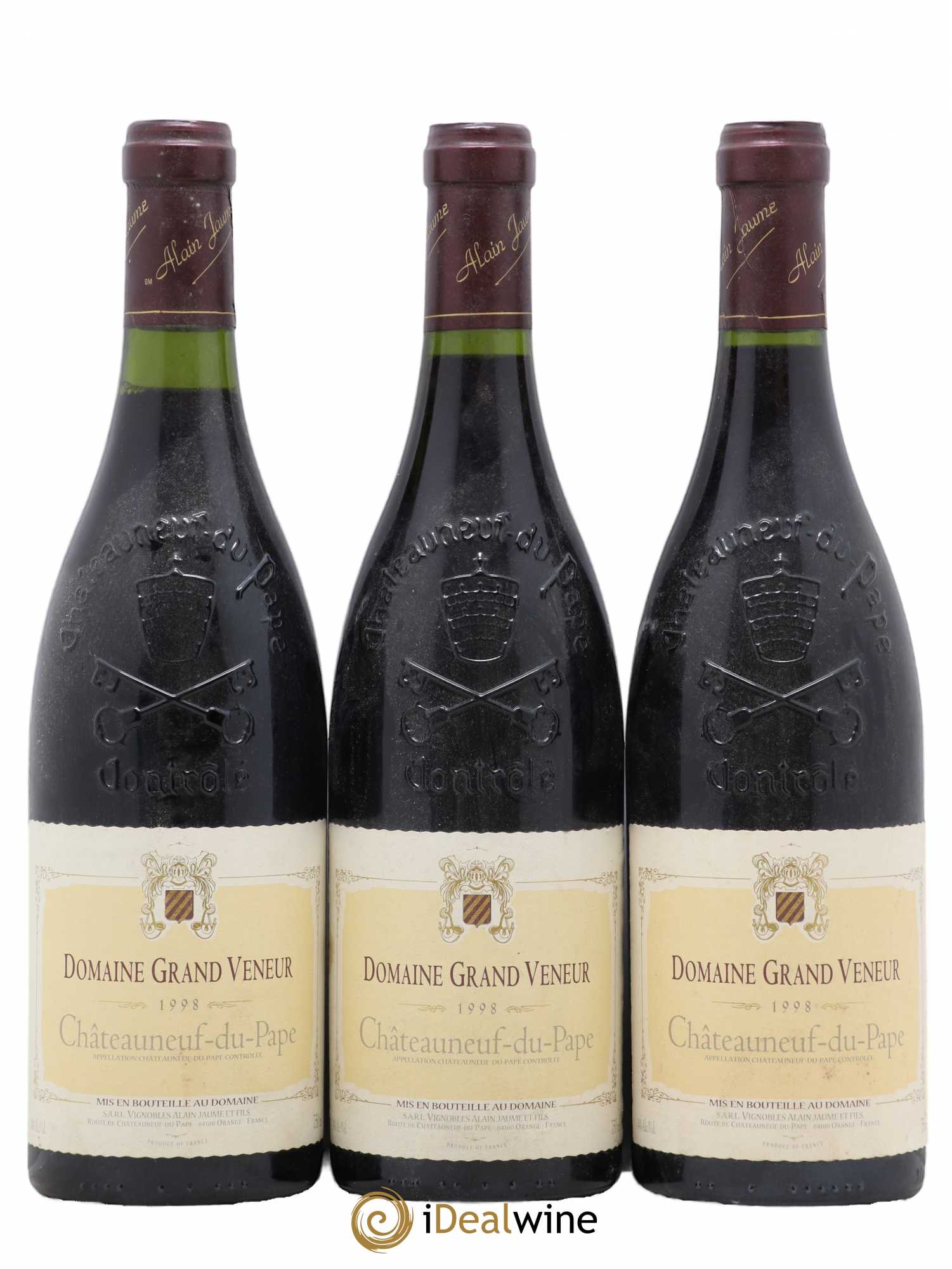 Châteauneuf-du-Pape Domaine Grand Veneur 1998 - Lot de 3 bouteilles - 0