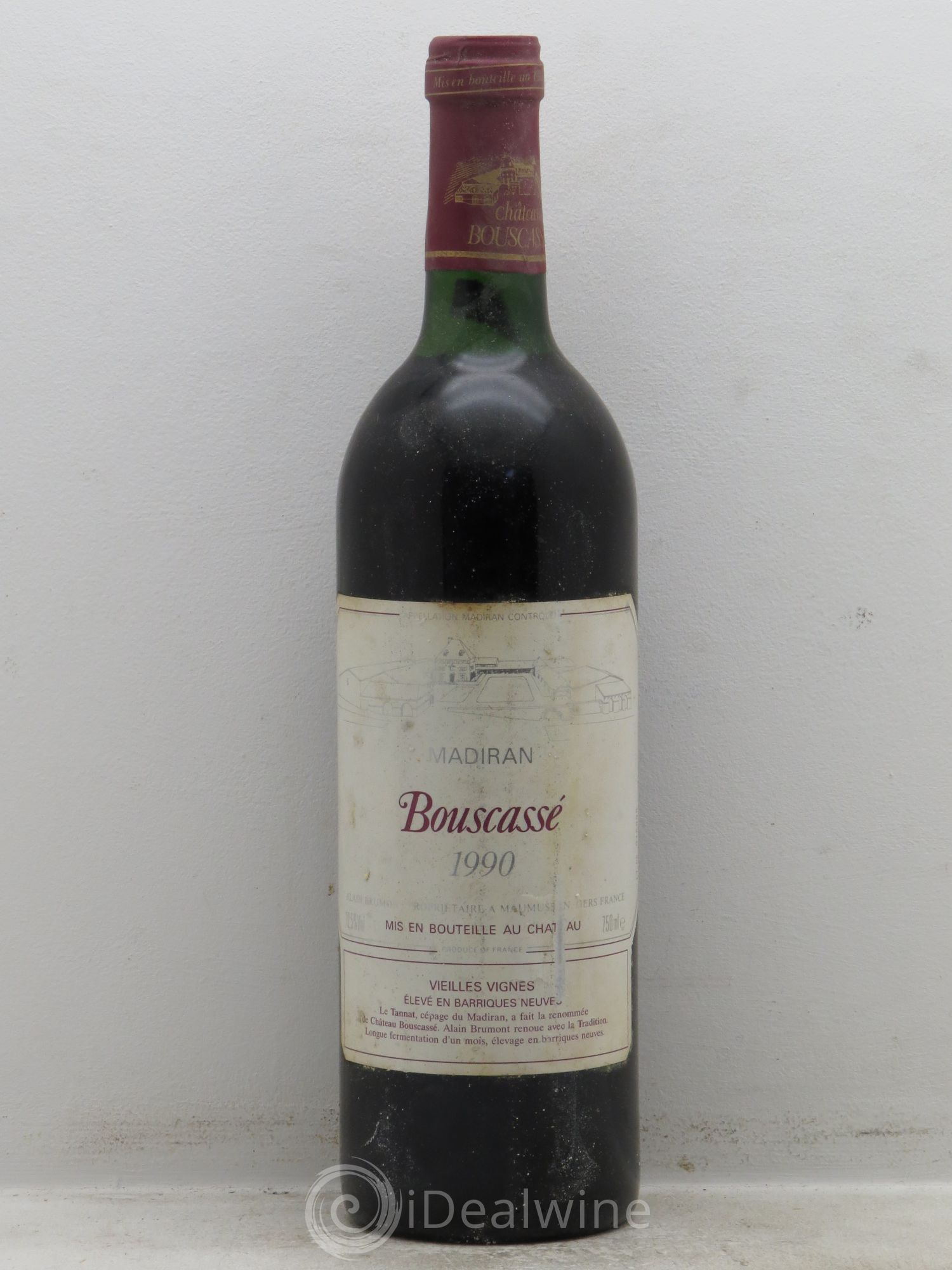 Madiran Vieilles Vignes Château Bouscassé - Alain Brumont 1990 - Lot de 12 bouteilles - 0