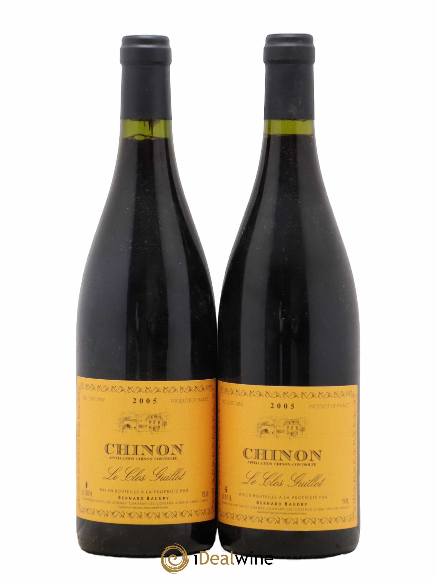 Chinon Le Clos Guillot Bernard Baudry 2005 - Lot de 2 bouteilles - 0