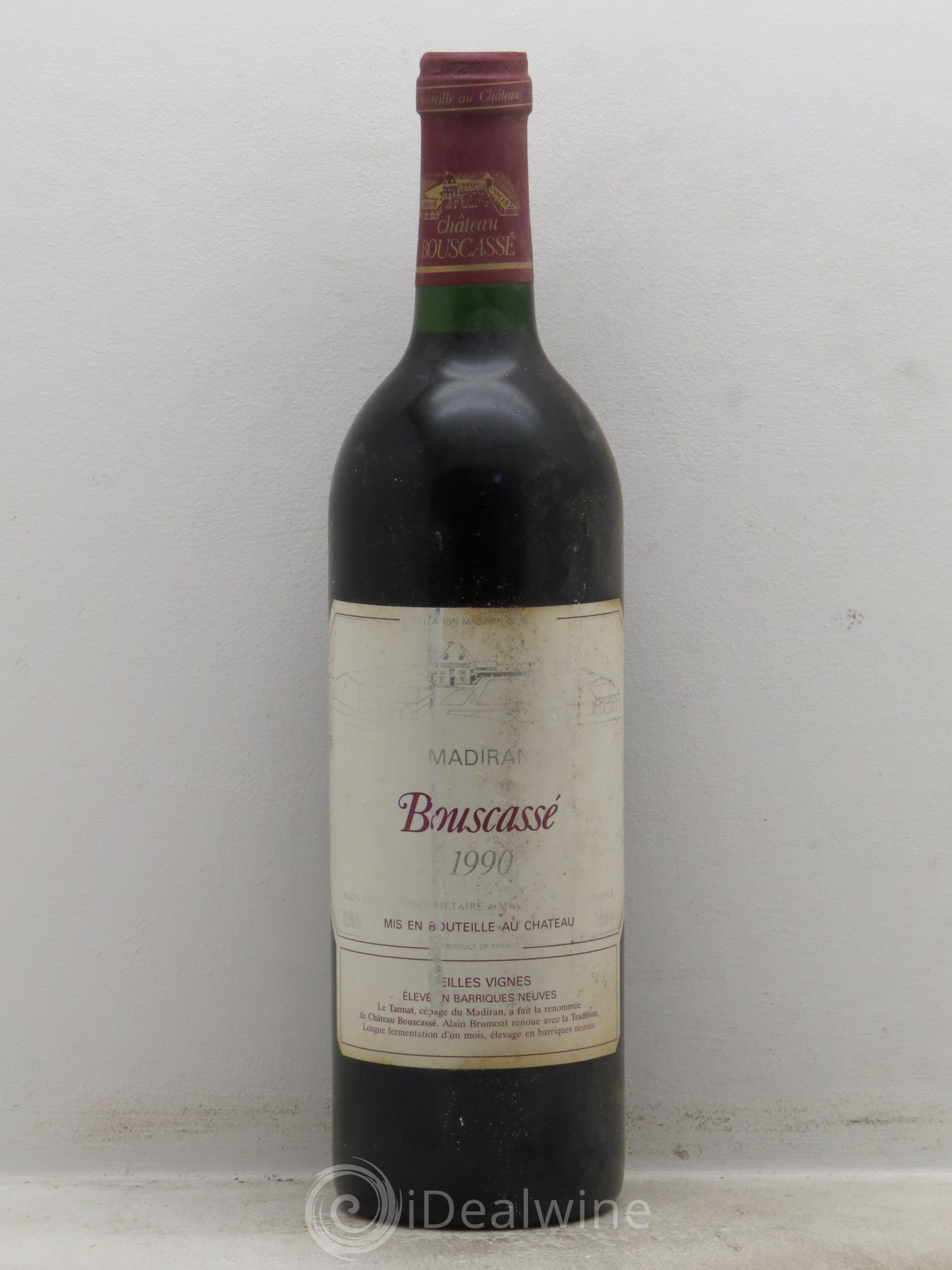 Madiran Vieilles Vignes Château Bouscassé - Alain Brumont 1990 - Lot de 1 bouteille - 0