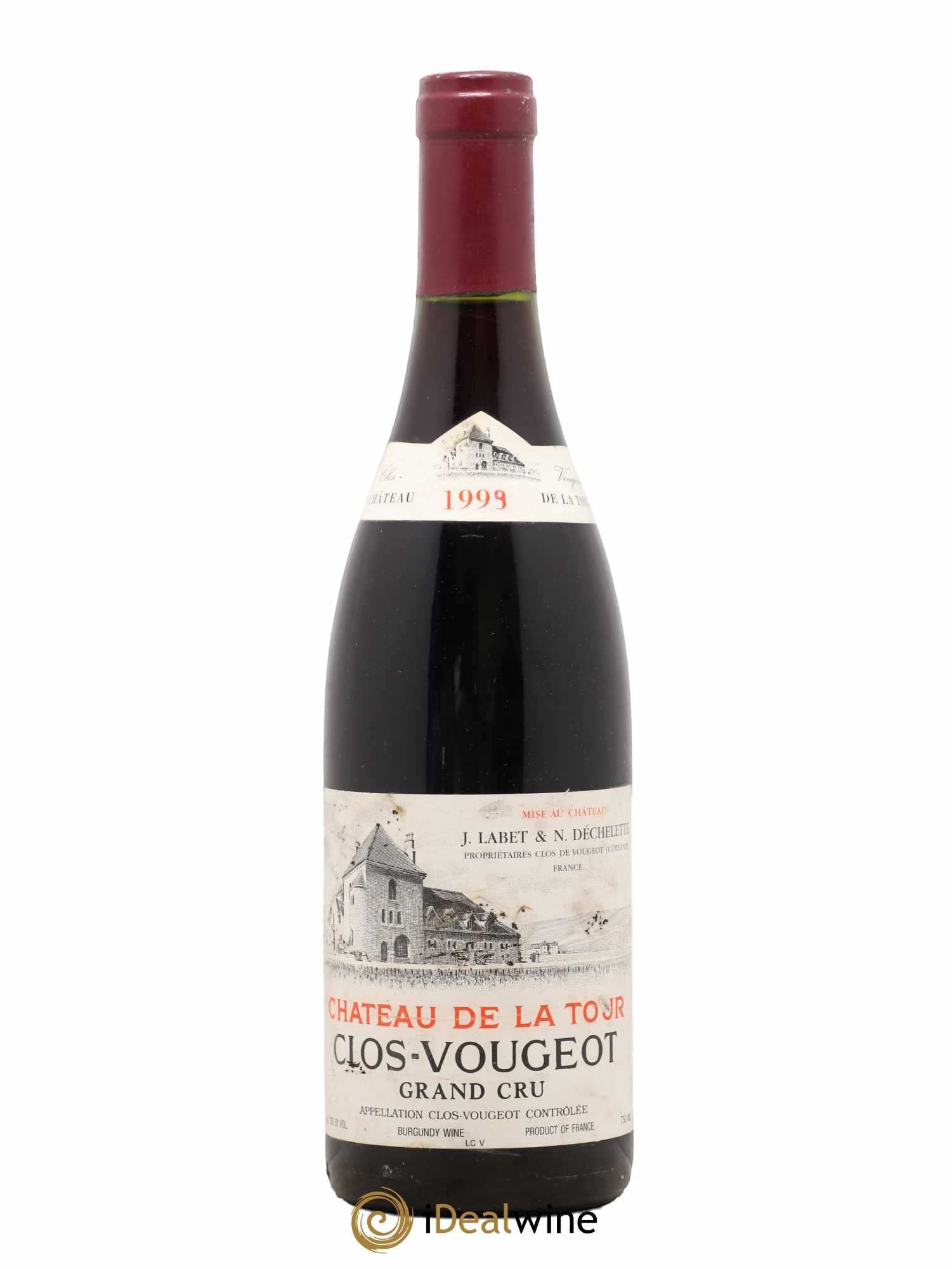 Clos de Vougeot Grand Cru Château de La Tour 1999 - Lot de 1 bouteille - 0