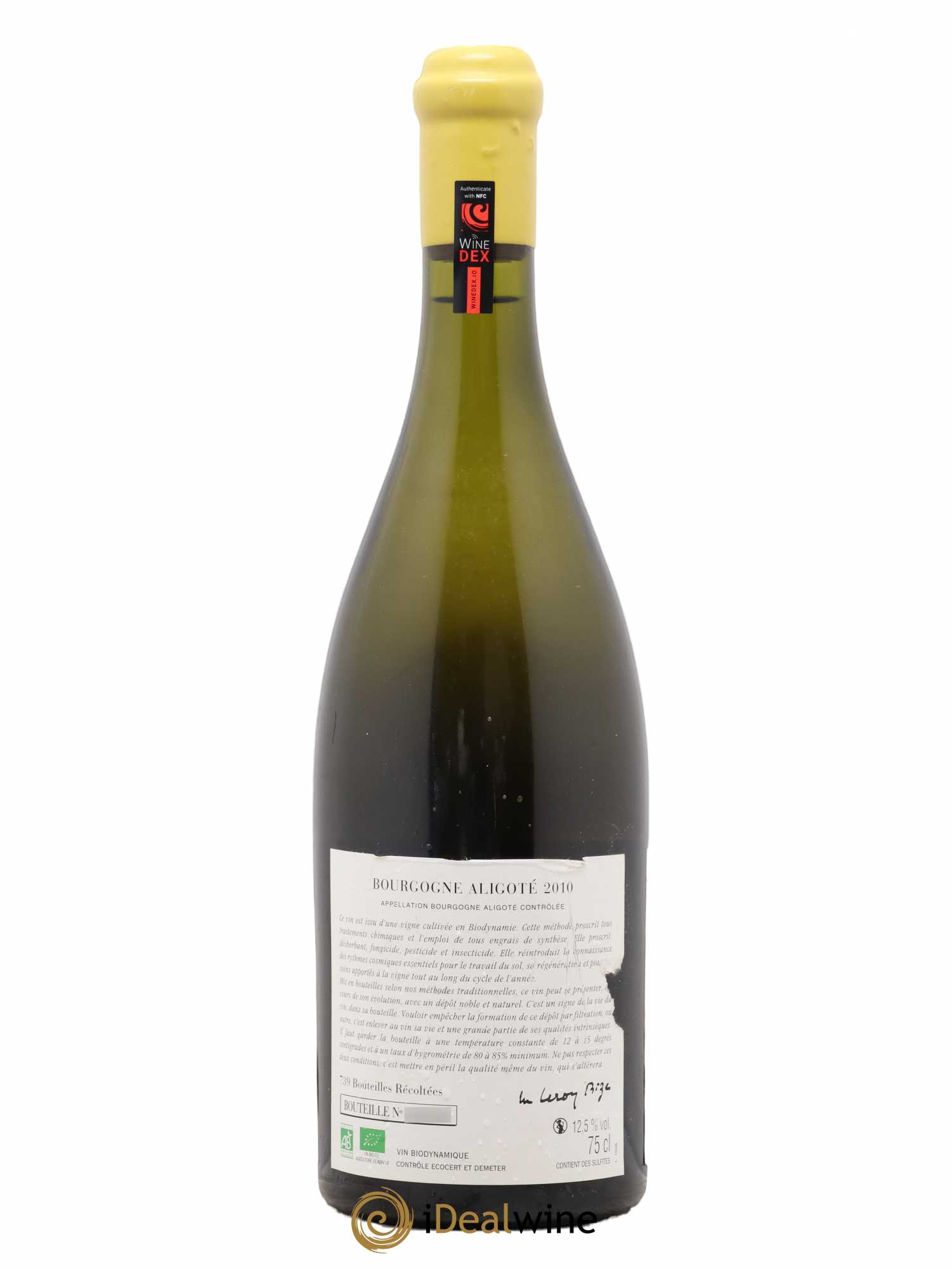 Bourgogne Aligoté Sous Chatelet d'Auvenay (Domaine) 2010 - Lot de 1 bouteille - 1