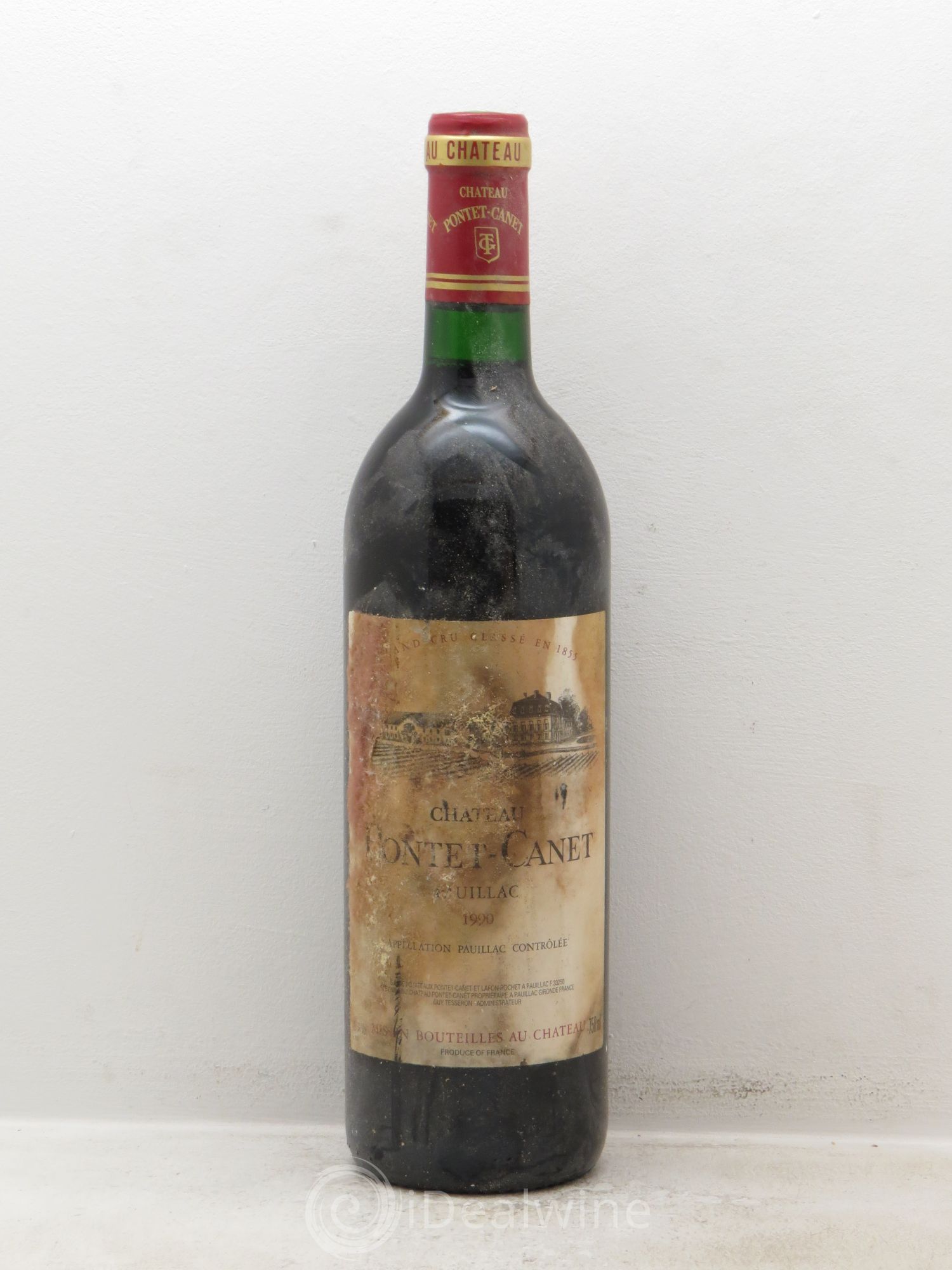 Château Pontet Canet 5ème Grand Cru Classé 1990 - Lot de 12 bouteilles - 0