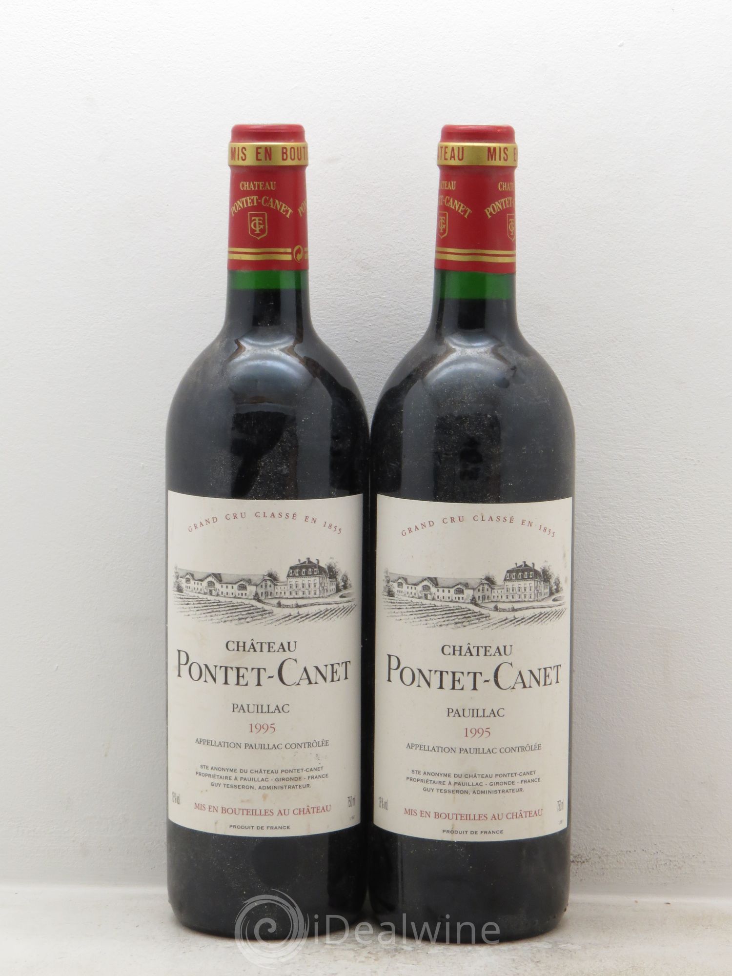 Château Pontet Canet 5ème Grand Cru Classé 1995 - Lot de 2 bouteilles - 0