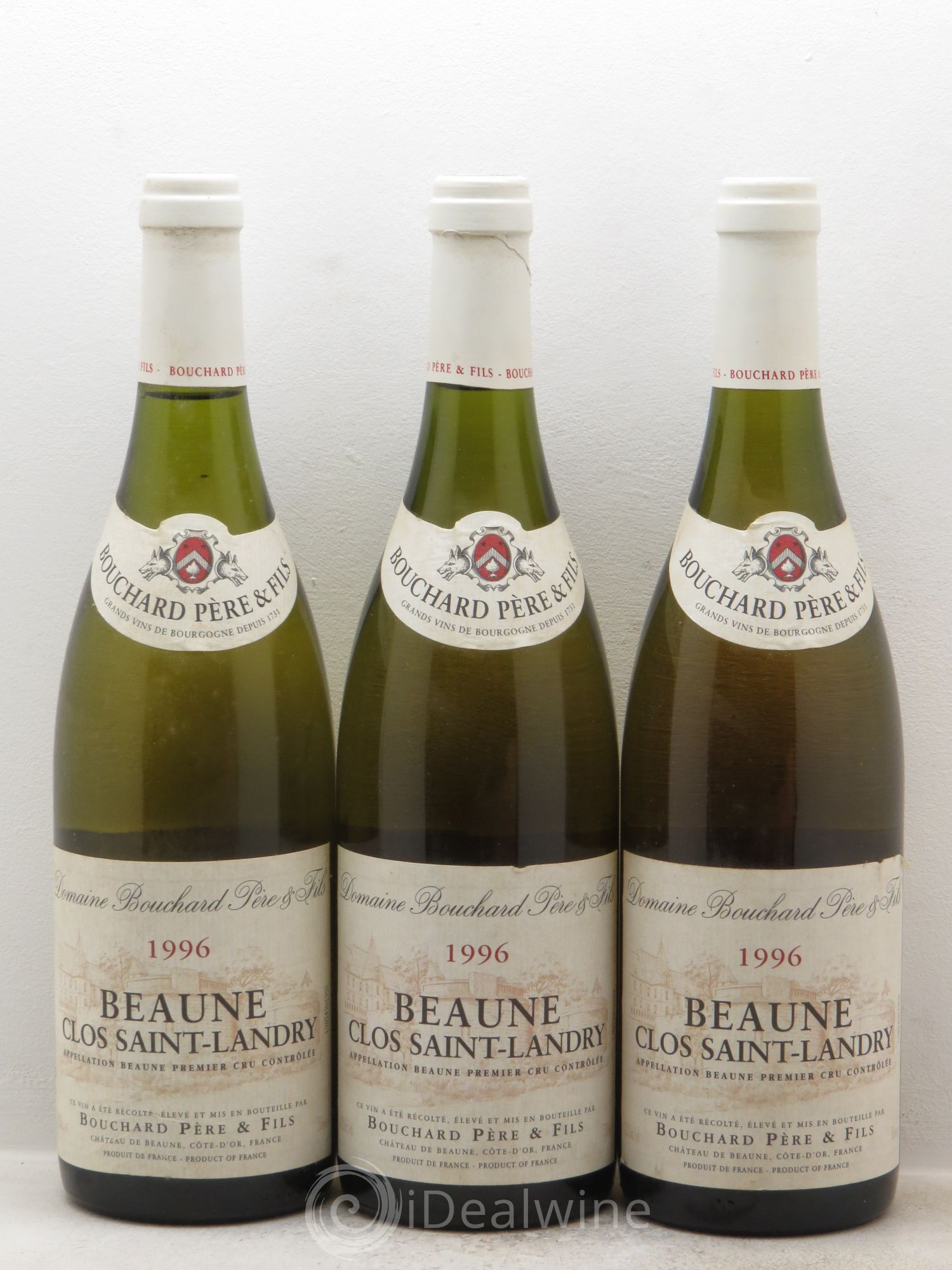 Beaune 1er Cru Clos Saint Landry Monopole Bouchard Père & Fils 1996 - Lot de 3 bouteilles - 0