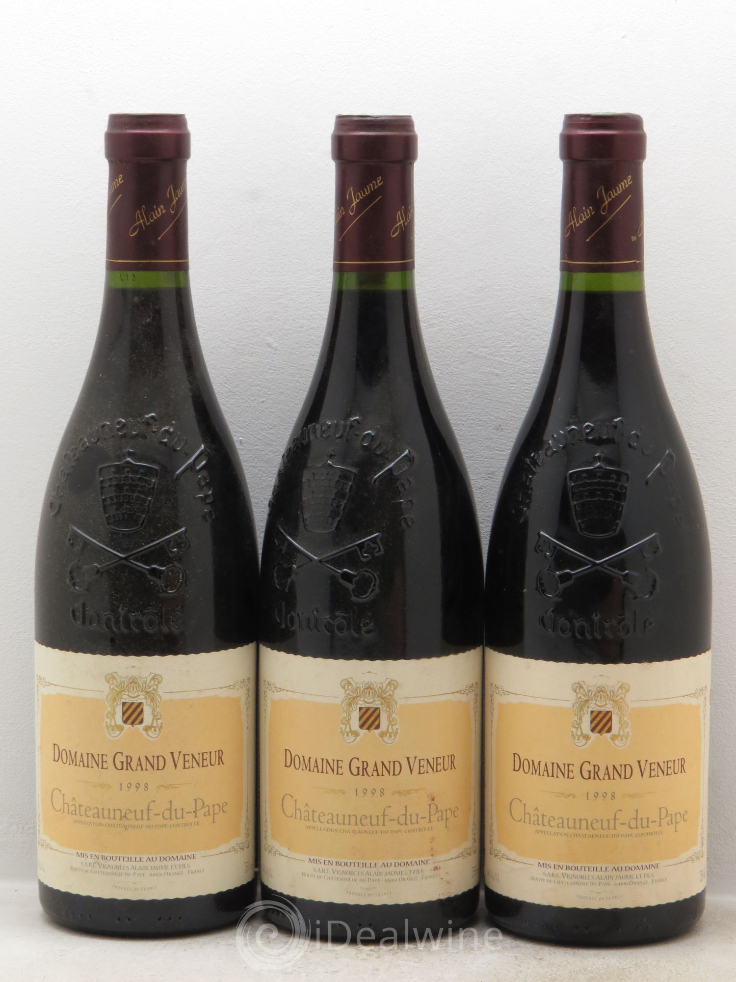 Châteauneuf-du-Pape Grand Veneur 1998 - Posten von 3 Flaschen - 0