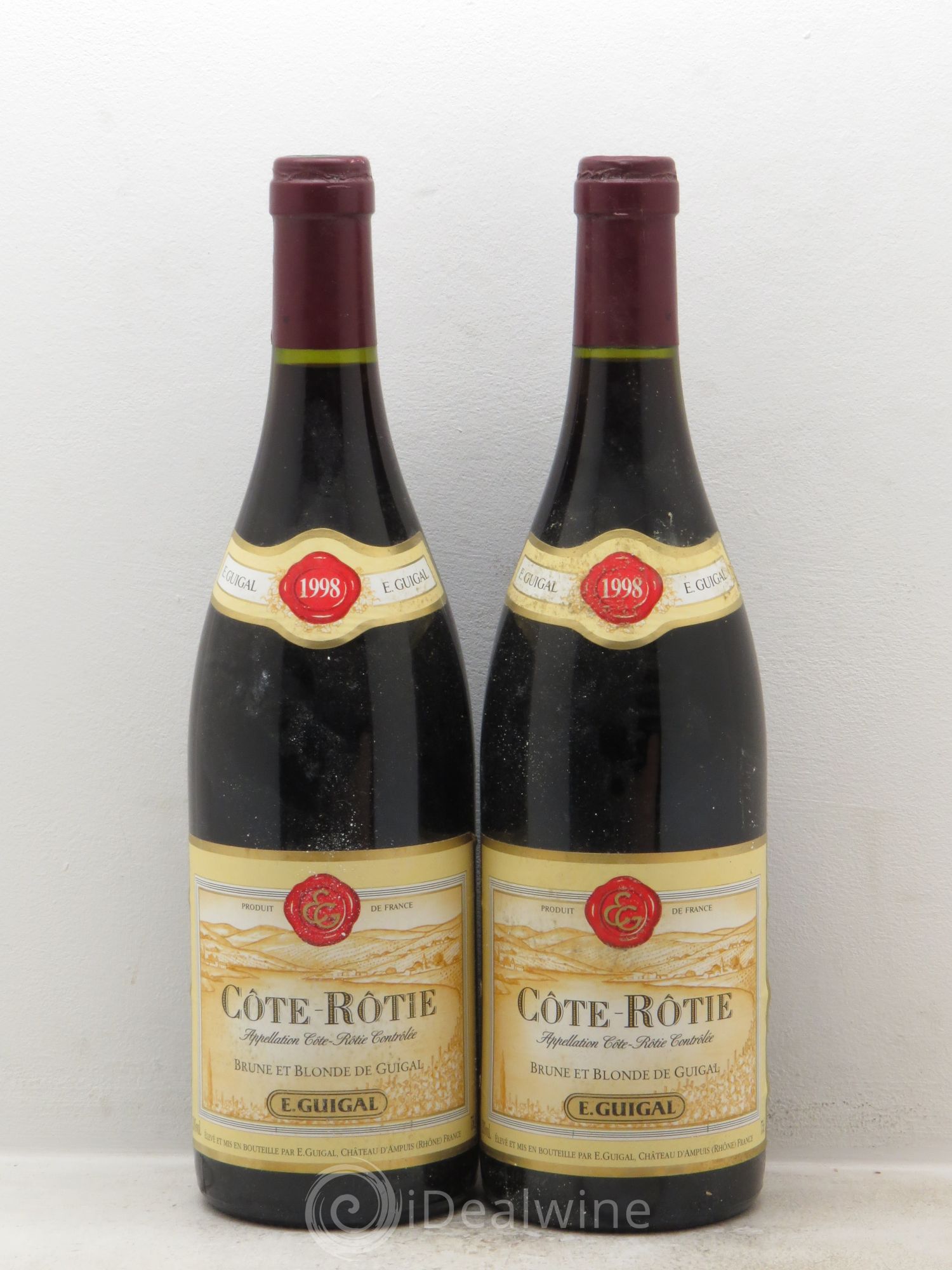 Côte-Rôtie Côtes Brune et Blonde Guigal 1998 - Lot de 2 bouteilles - 0
