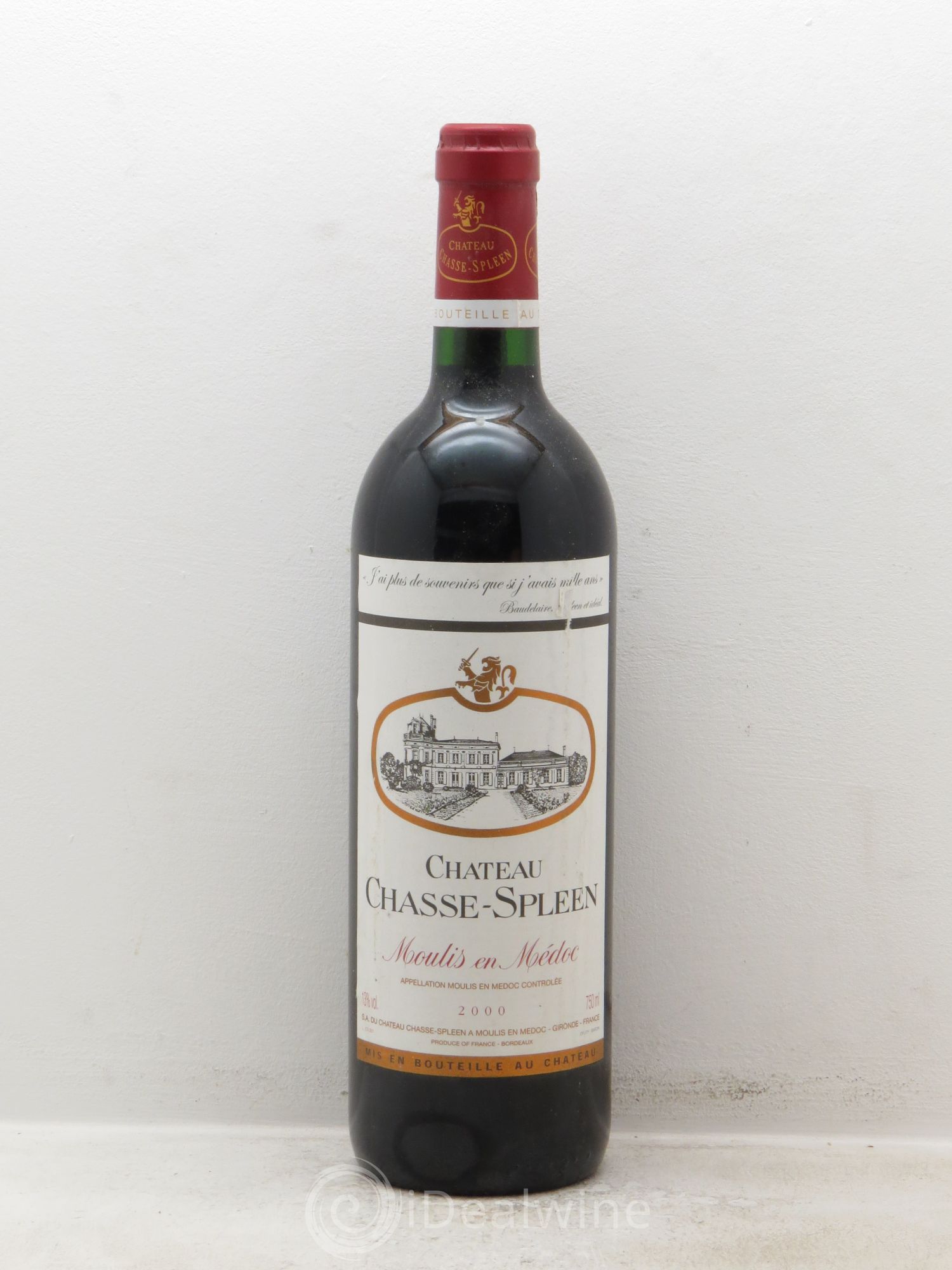 Château Chasse Spleen 2000 - Lot de 1 bouteille - 0