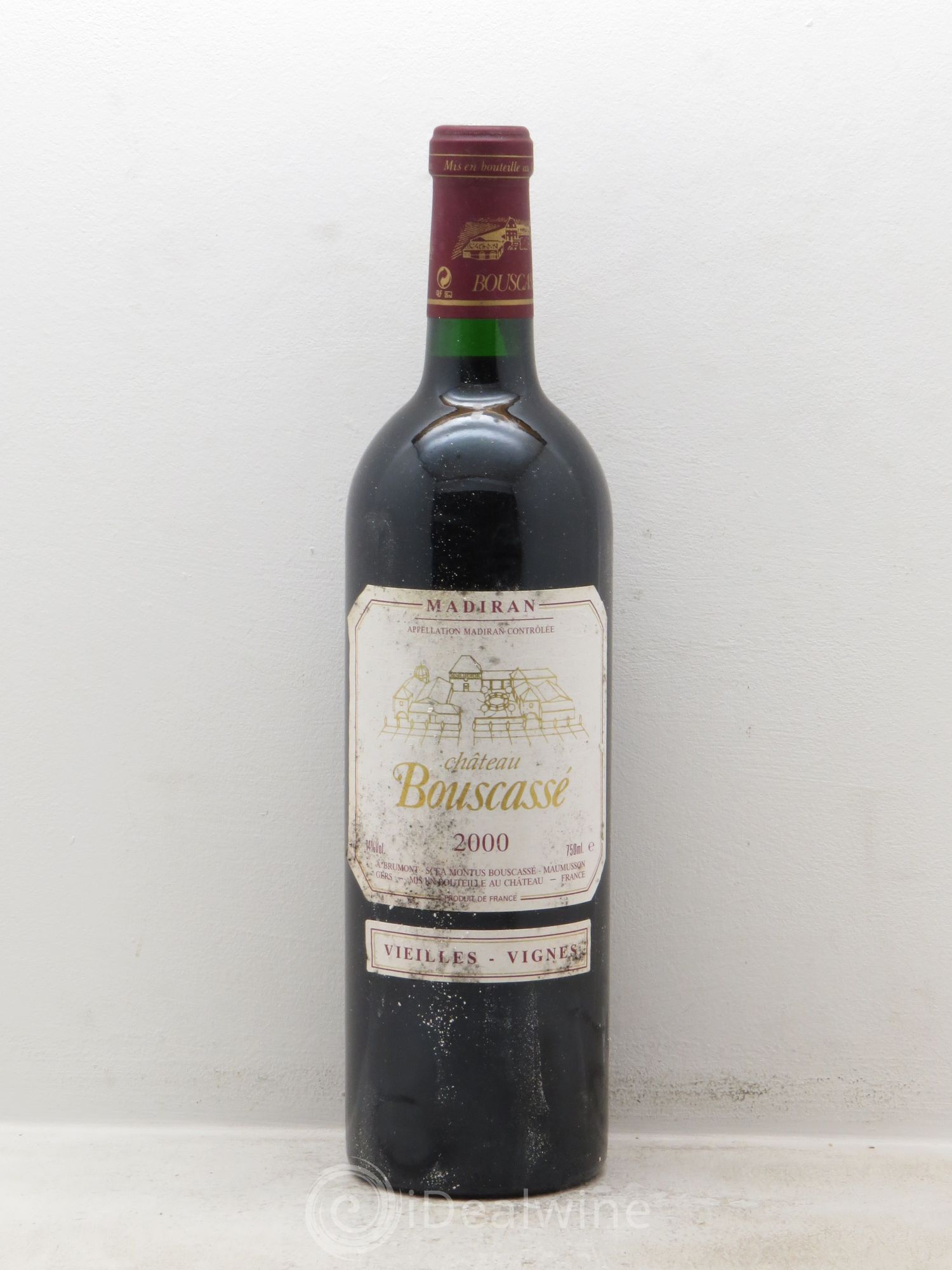 Madiran Vieilles Vignes Château Bouscassé - Alain Brumont 2000 - Lot de 6 bouteilles - 0
