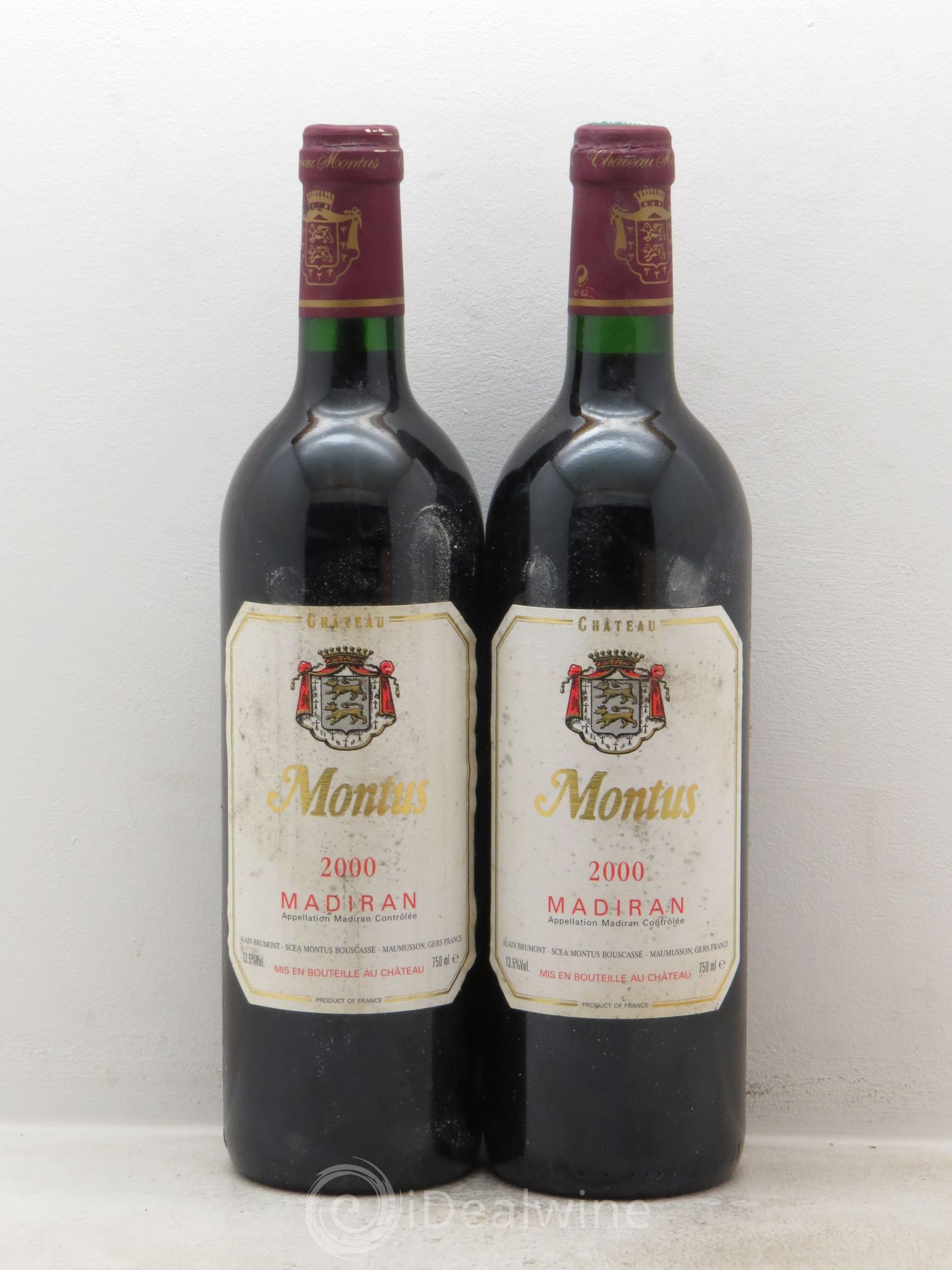 Madiran Château Montus Alain Brumont 2000 - Lot de 2 bouteilles - 0