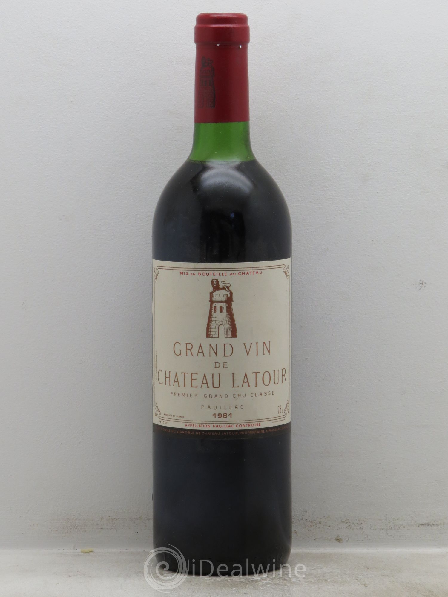 Château Latour 1er Grand Cru Classé 1981 - Lot de 1 bouteille - 0
