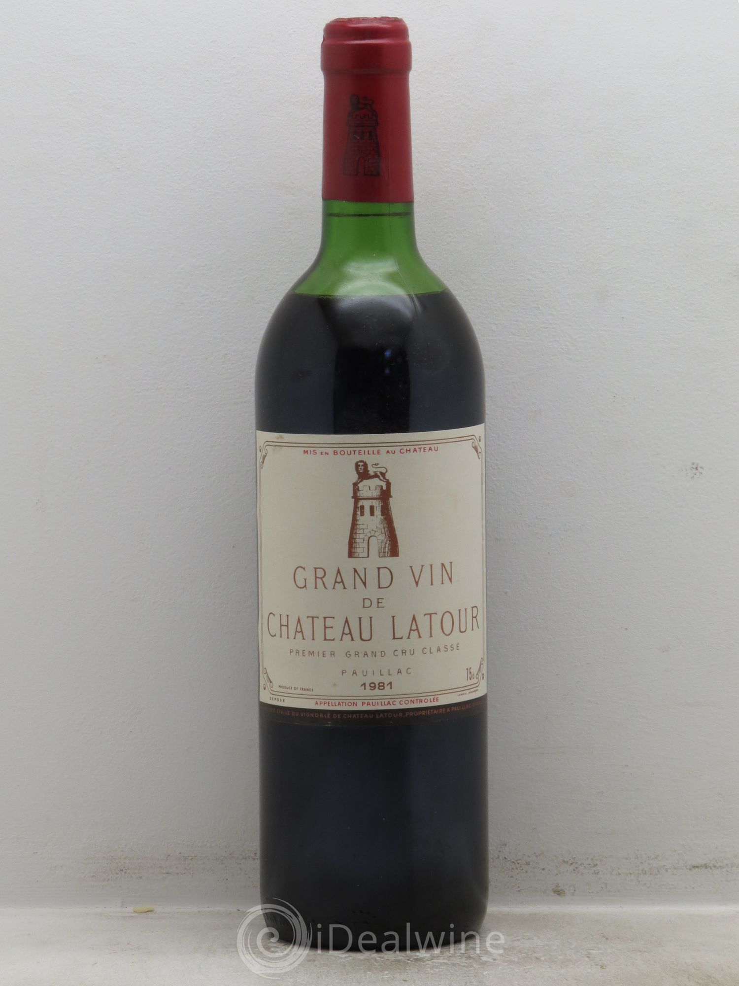 Château Latour 1er Grand Cru Classé 1981 - Lot de 1 bouteille - 0