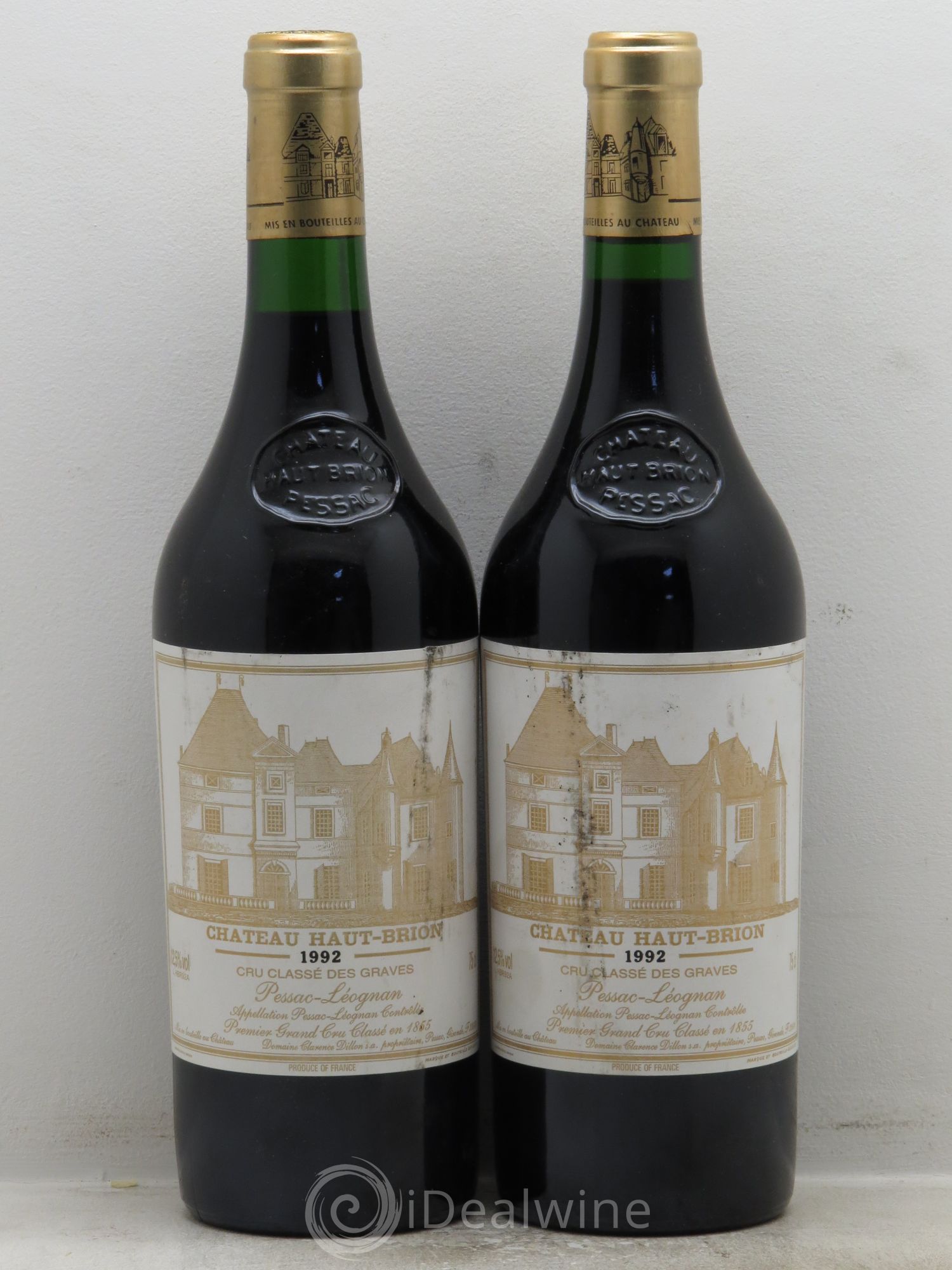 Château Haut Brion 1er Grand Cru Classé 1992 - Lot de 2 bouteilles - 0