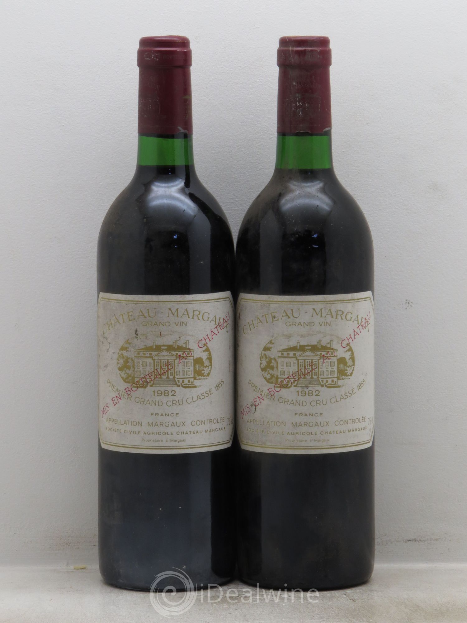 Château Margaux 1er Grand Cru Classé 1982 - Lot de 2 bouteilles - 0