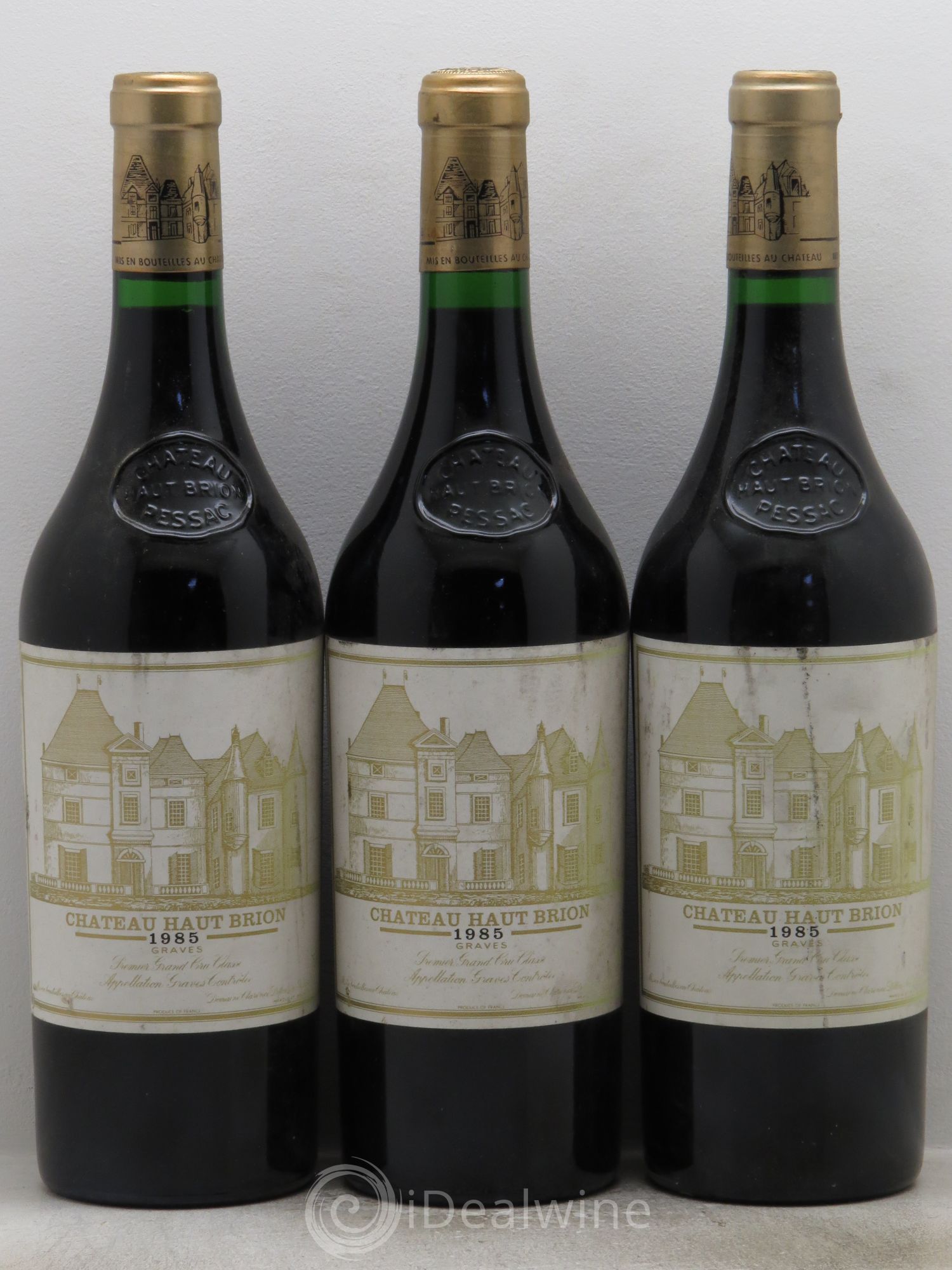 Château Haut Brion 1er Grand Cru Classé 1985 - Lot de 3 bouteilles - 0