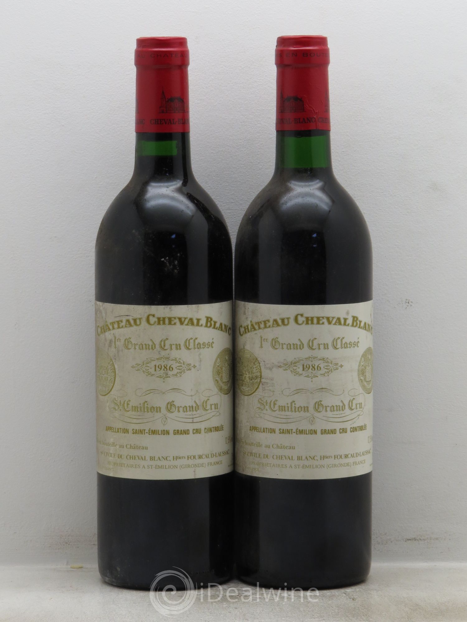 Château Cheval Blanc 1er Grand Cru Classé A 1986 - Lot de 2 bouteilles - 0