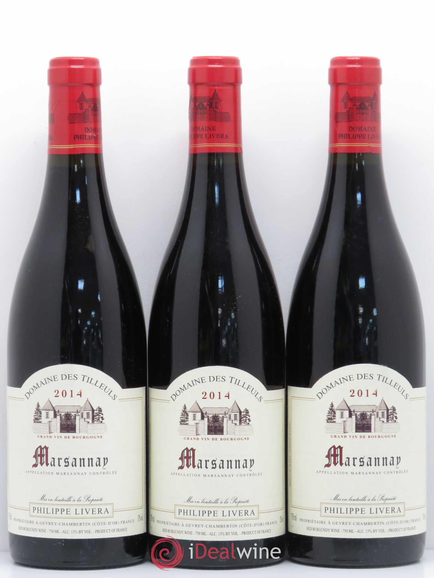Marsannay Domaine des Tilleuls Philippe Livera 2014 - Posten von 3 Flaschen - 0