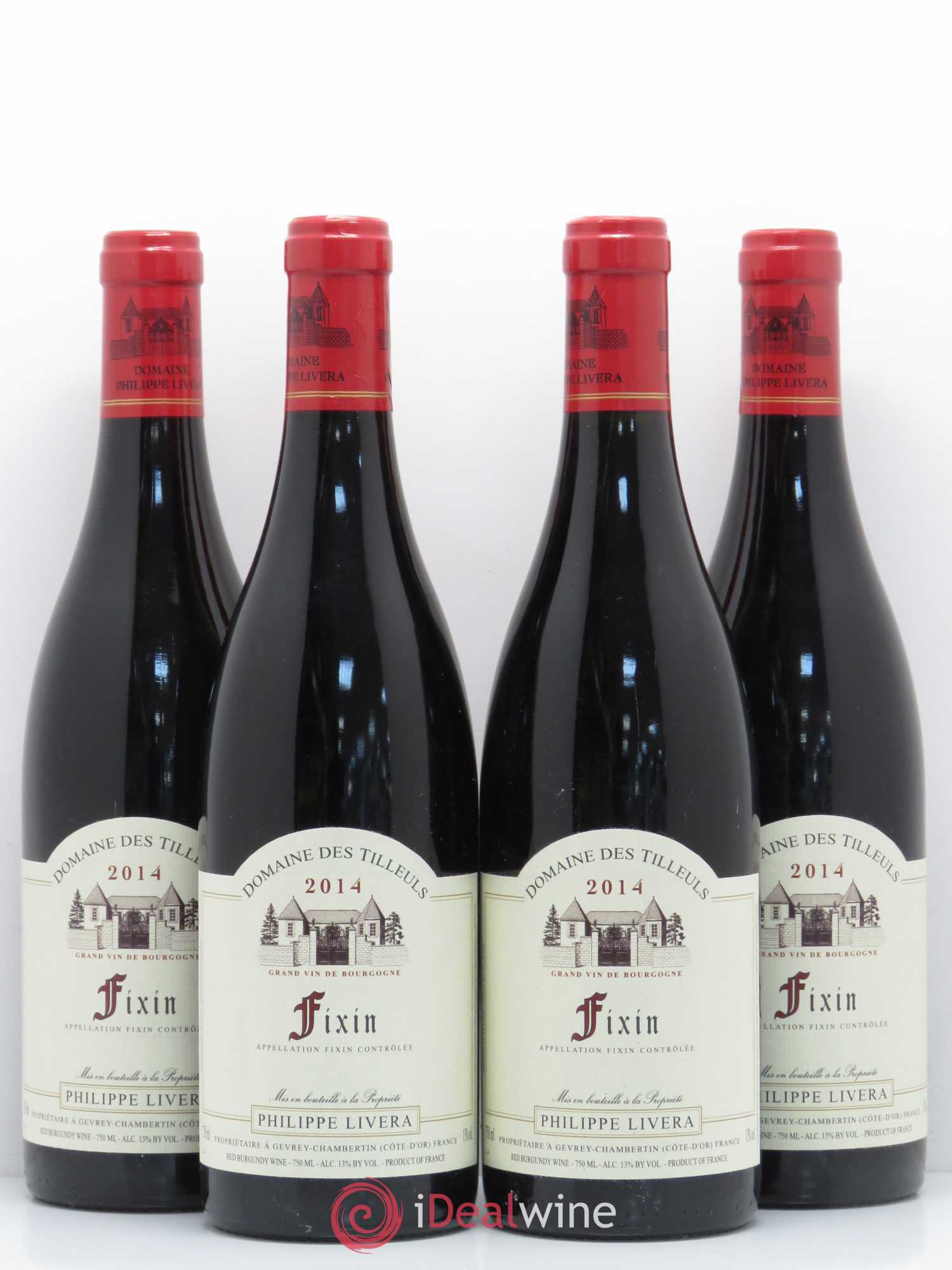 Fixin Tilleuls (Domaine des) - Philippe Livera 2014 - Lot de 4 bouteilles - 0