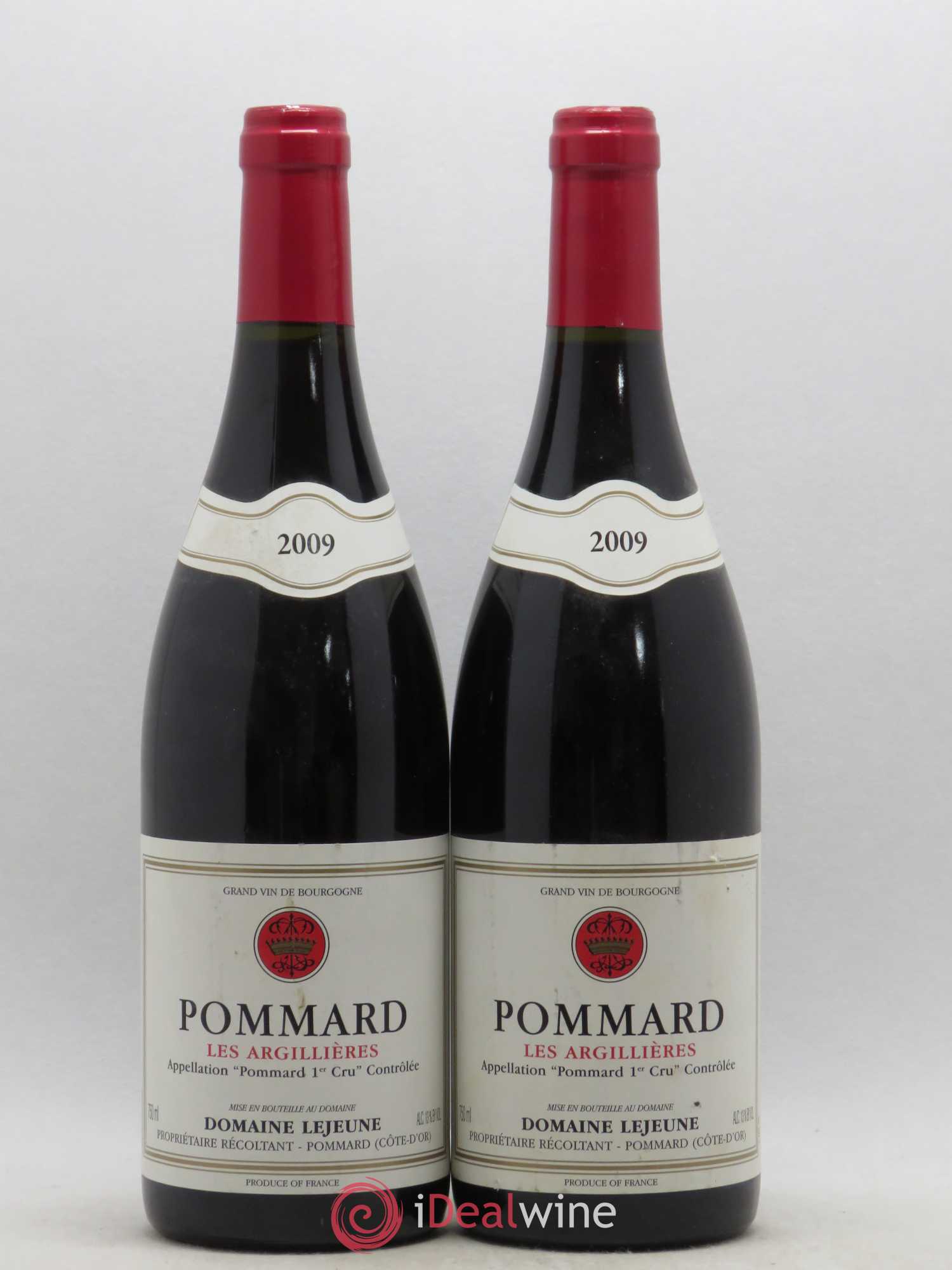 Pommard 1er Cru Les Argilières Domaine Lejeune 2009 - Lot de 2 bouteilles - 0