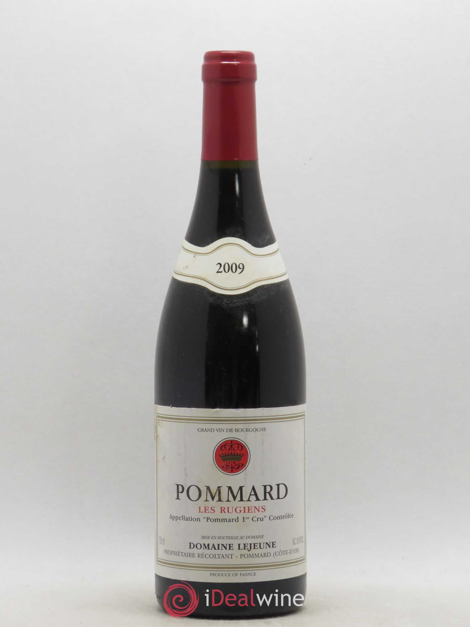 Pommard 1er Cru Les Rugiens Domaine Lejeune 2009 - Lot de 1 bouteille - 0