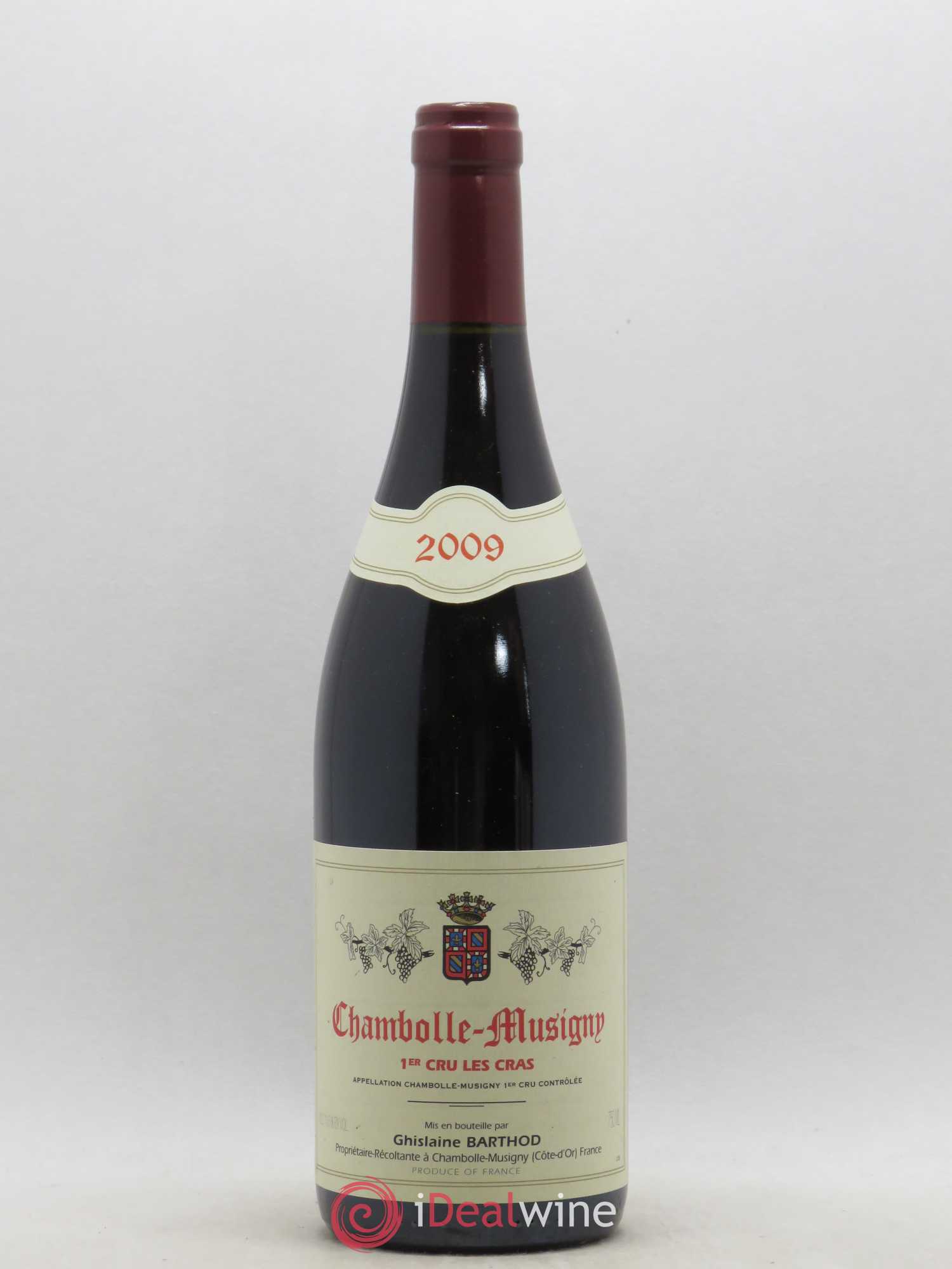 Chambolle-Musigny 1er Cru Les Cras Ghislaine Barthod 2009 - Lot de 1 bouteille - 0