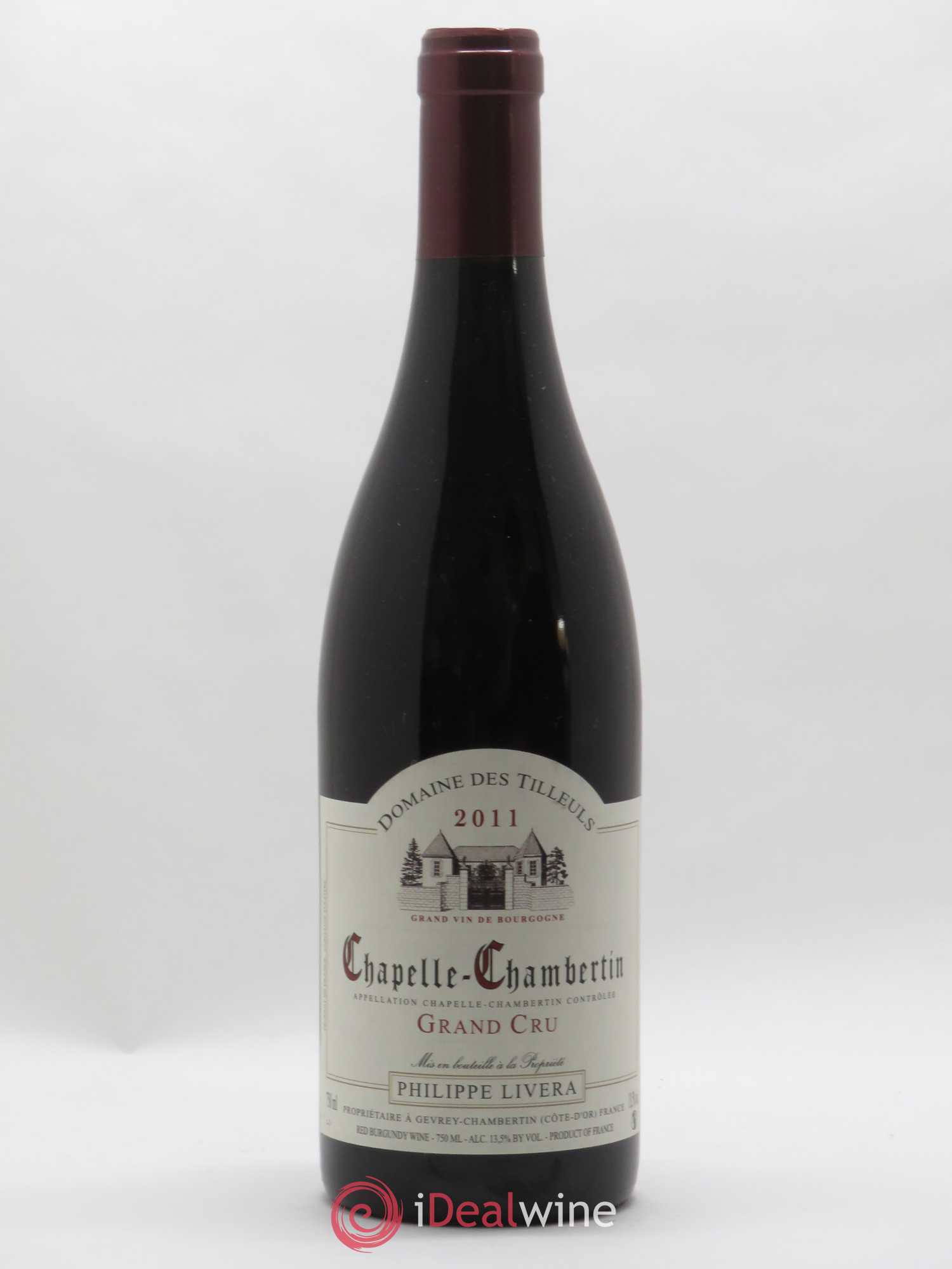 Chapelle-Chambertin Grand Cru Tilleuls (Domaine des) - Philippe Livera 2011 - Lot de 1 bouteille - 0