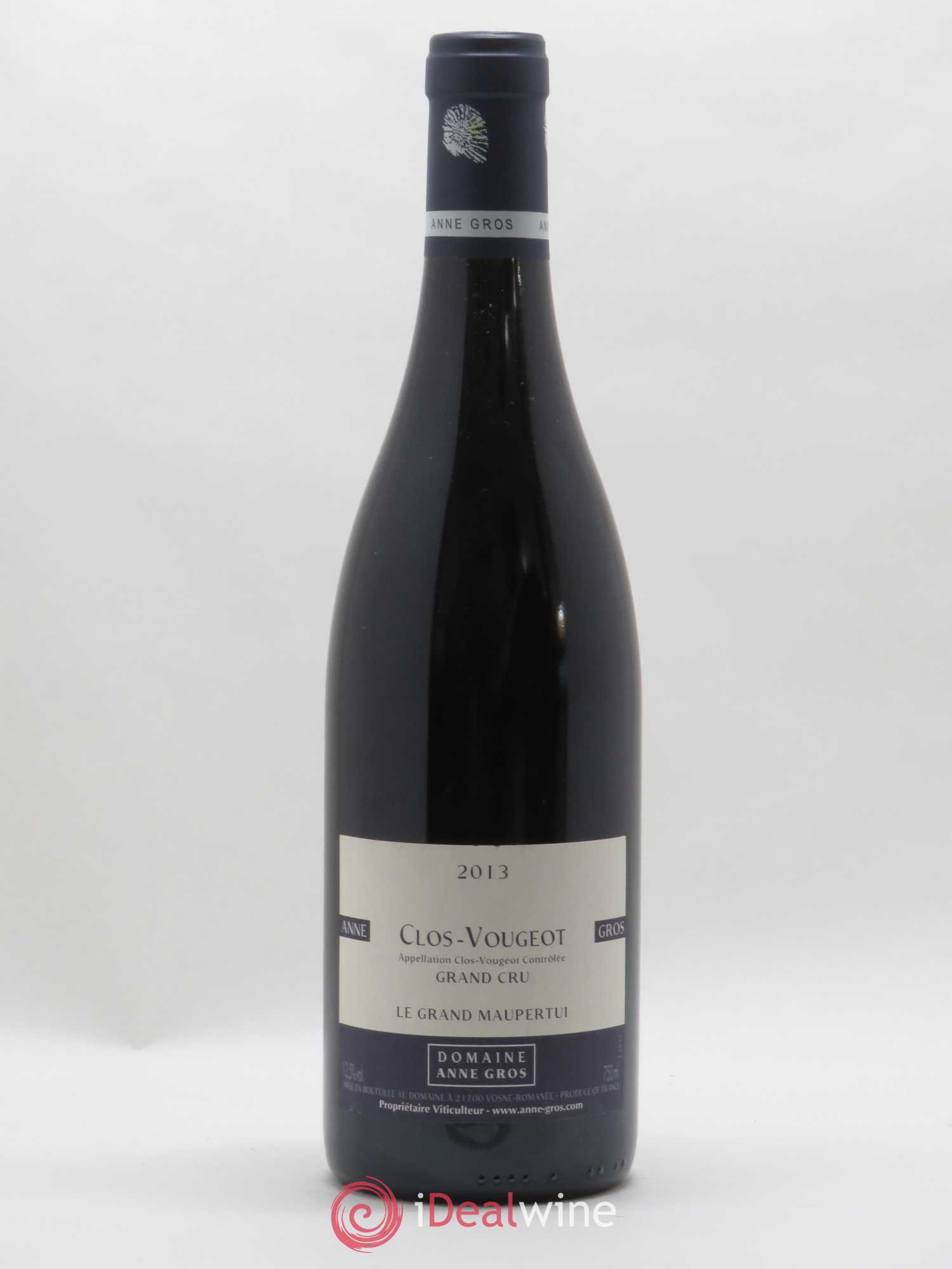 Clos de Vougeot Grand Cru Le Grand Maupertui Anne Gros 2013 - Lot de 1 bouteille - 0