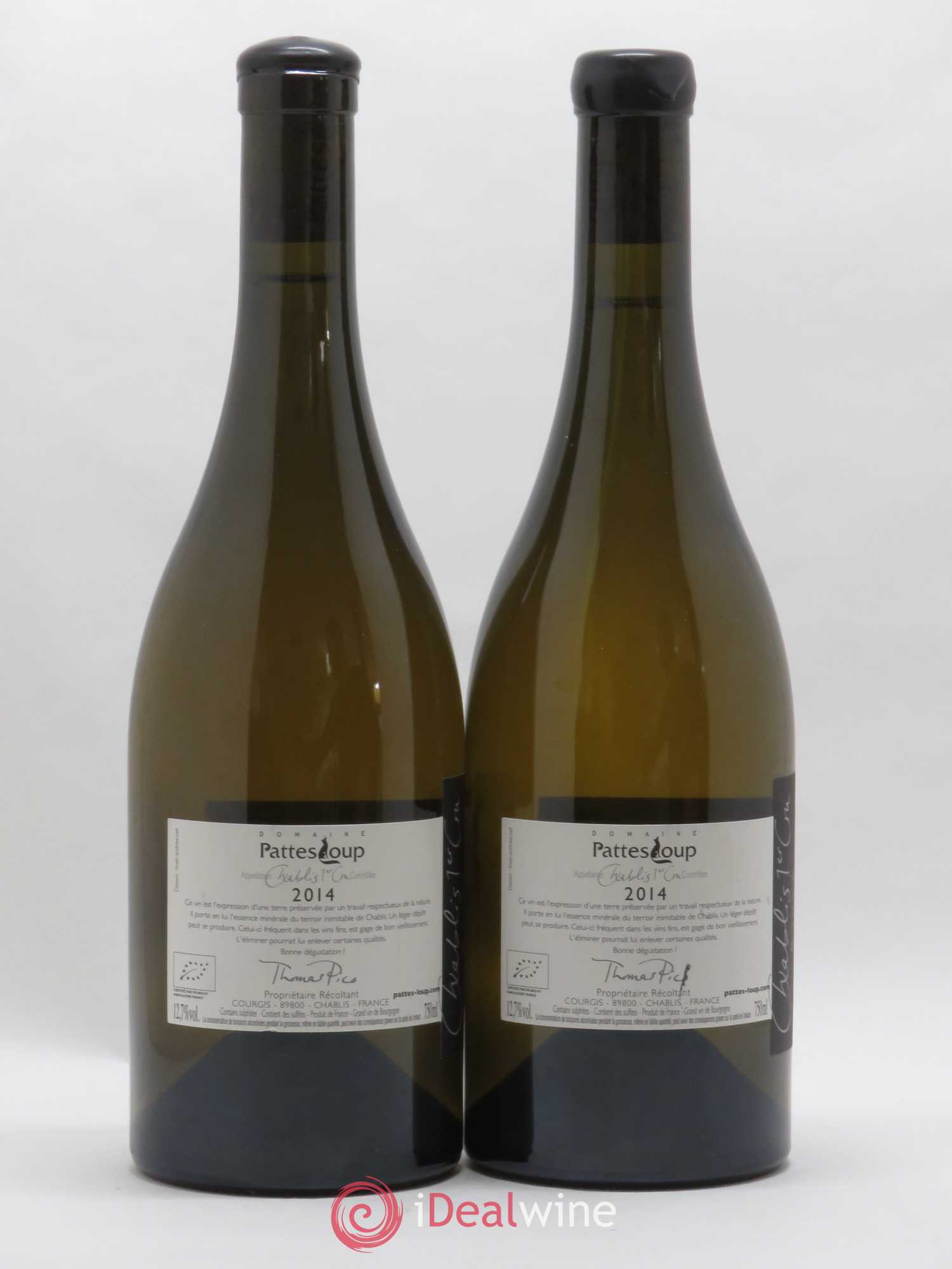 Chablis 1er Cru Butteaux Pattes Loup (Domaine) 2014 - Lot de 2 bouteilles - 1