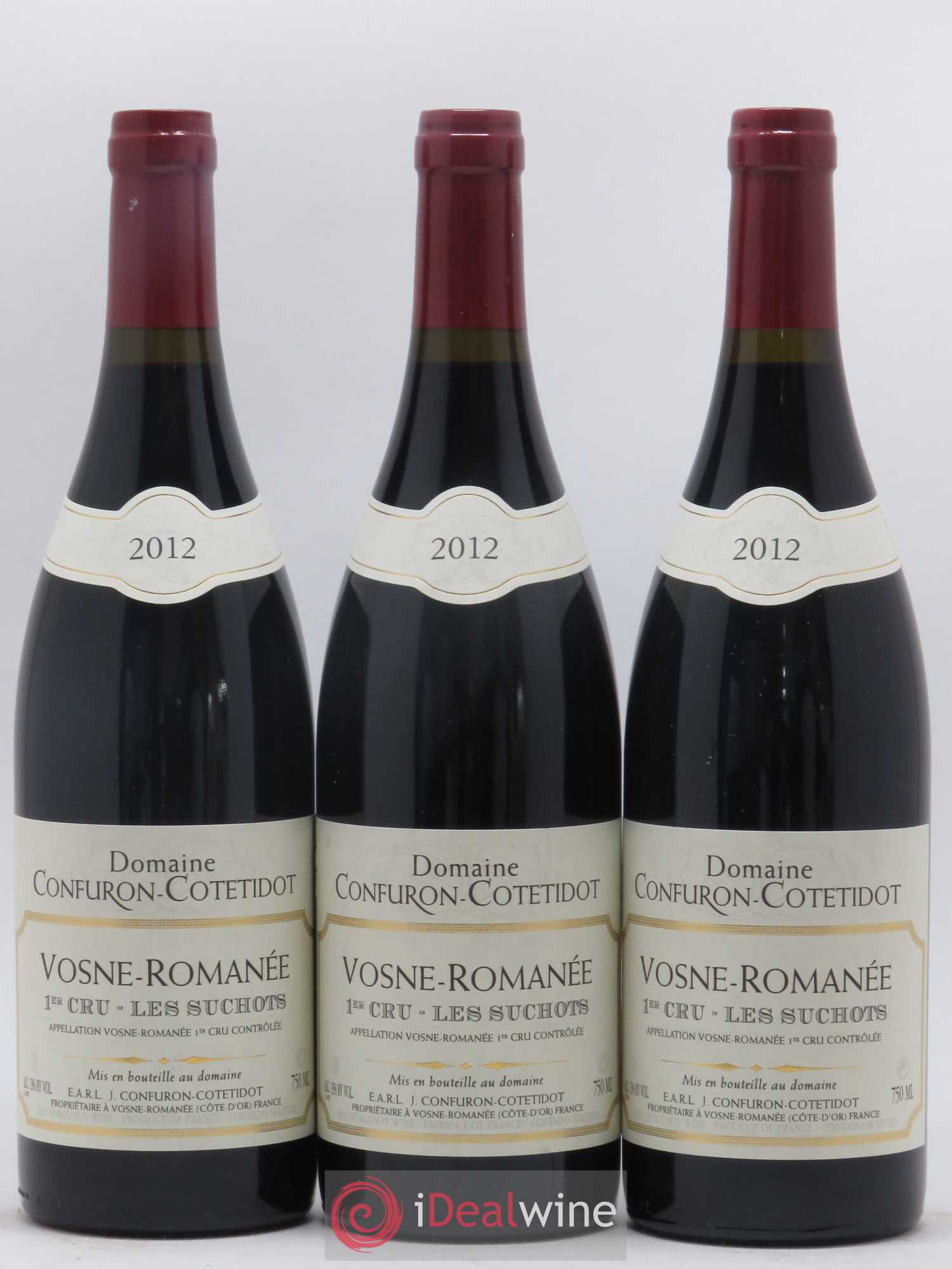 Vosne-Romanée 1er Cru Les Suchots Confuron-Cotetidot 2012 - Lot de 3 bouteilles - 0