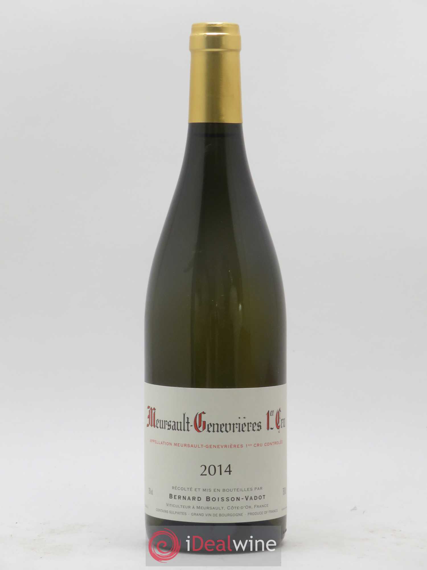 Meursault 1er Cru Genevrières Boisson-Vadot (Domaine) 2014 - Lot de 1 bouteille - 0