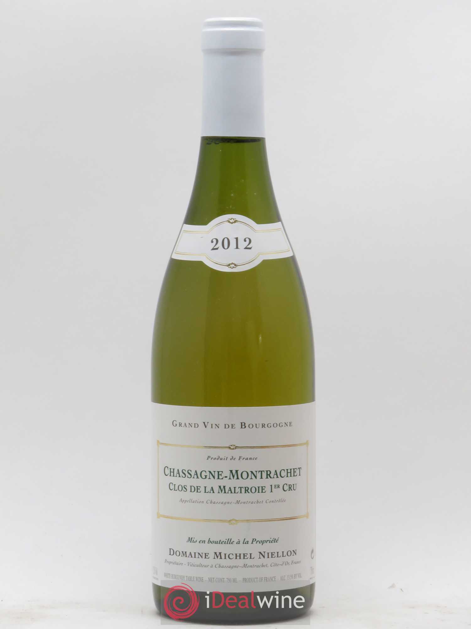 Chassagne-Montrachet 1er Cru Clos de la Maltroie Michel Niellon (Domaine) 2012 - Lot de 1 bouteille - 0