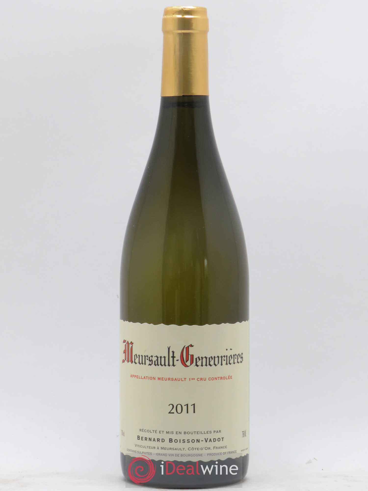 Meursault 1er Cru Genevrières Boisson-Vadot (Domaine) 2011 - Lot de 1 bouteille - 0
