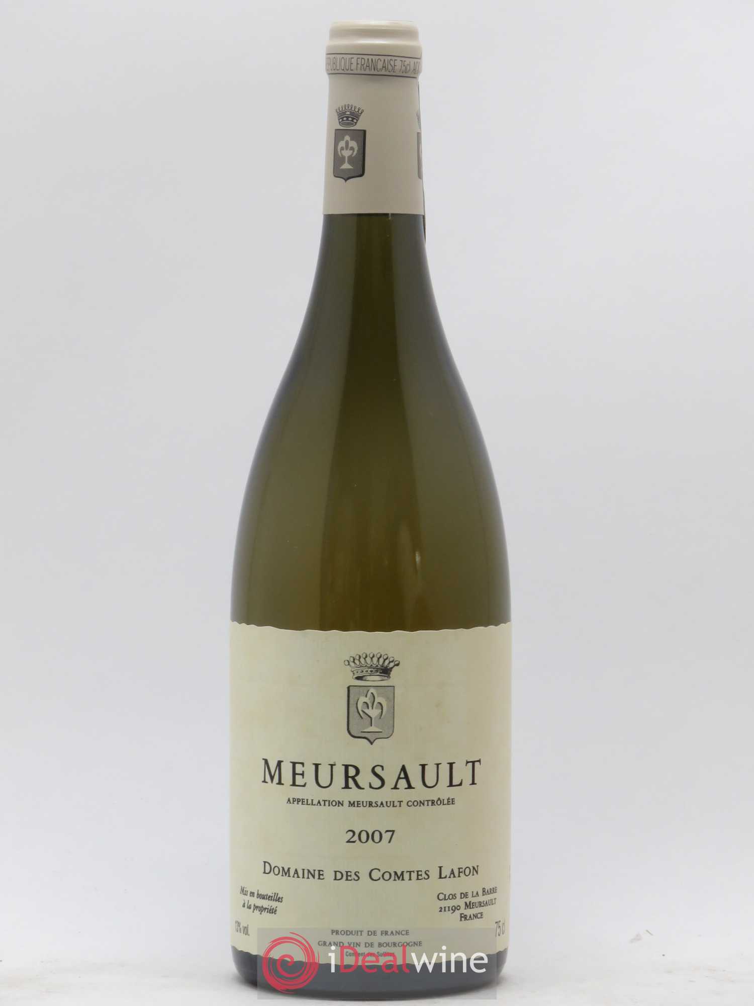 Meursault Comtes Lafon (Domaine des) 2007 - Lot de 1 bouteille - 0