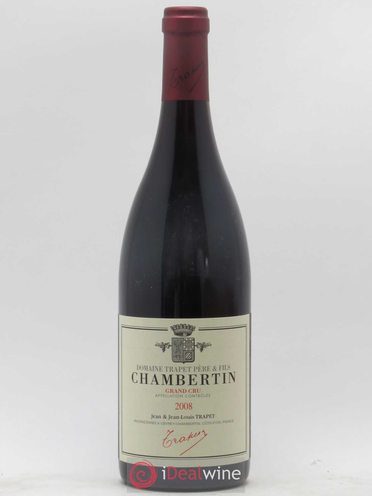 Chambertin Grand Cru Domaine Trapet 2008 - Lot de 1 bouteille - 0