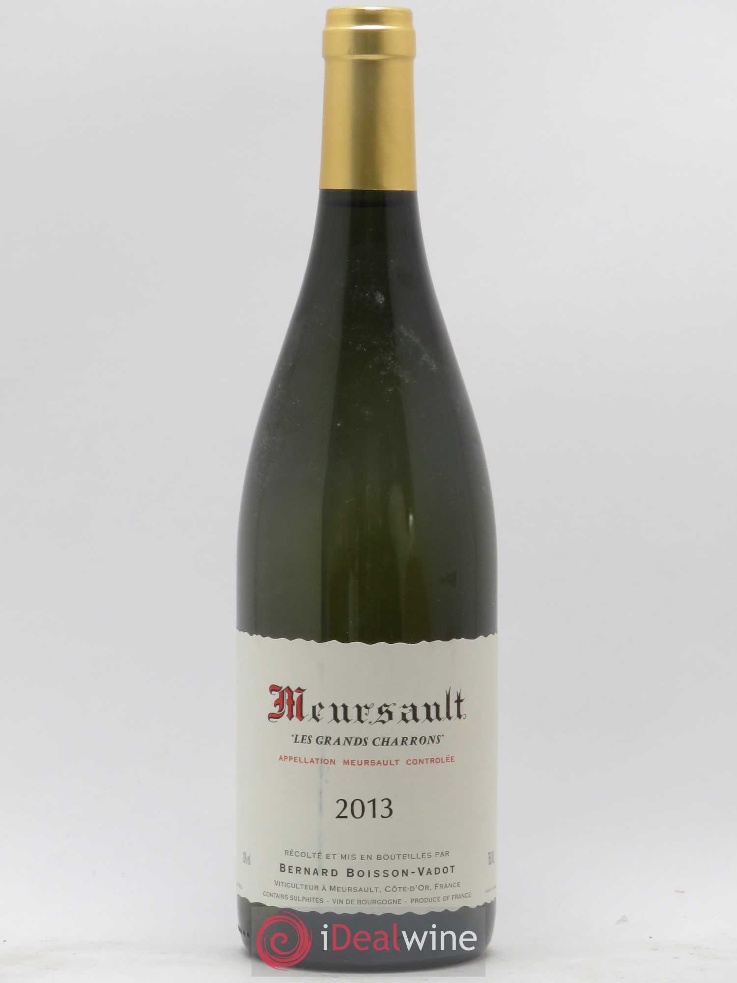 Meursault Les Grands Charrons Boisson-Vadot (Domaine) 2013 - Lot de 1 bouteille - 0
