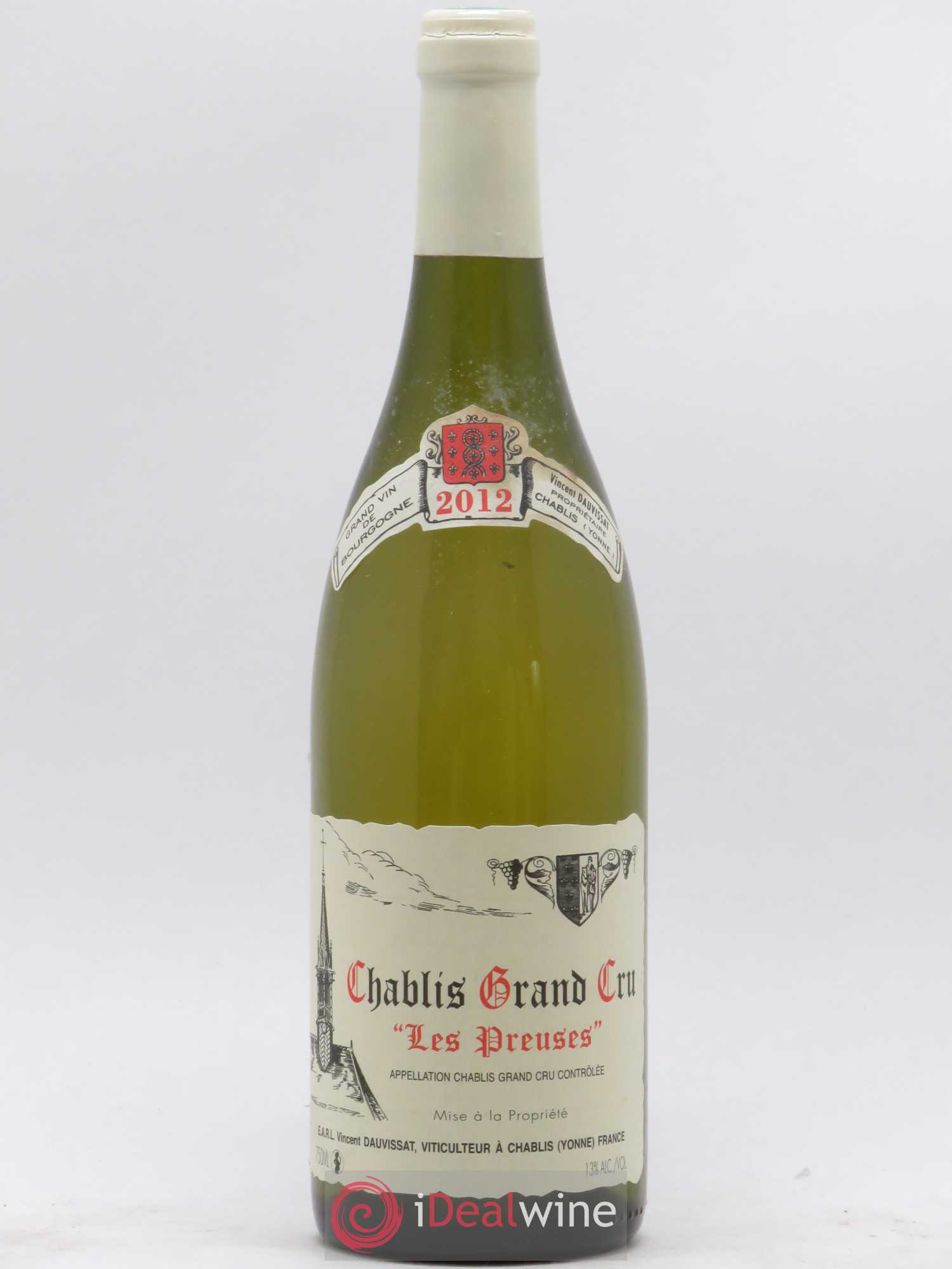 Chablis Grand Cru Les Preuses Vincent Dauvissat (Domaine) 2012 - Lot de 1 bouteille - 0