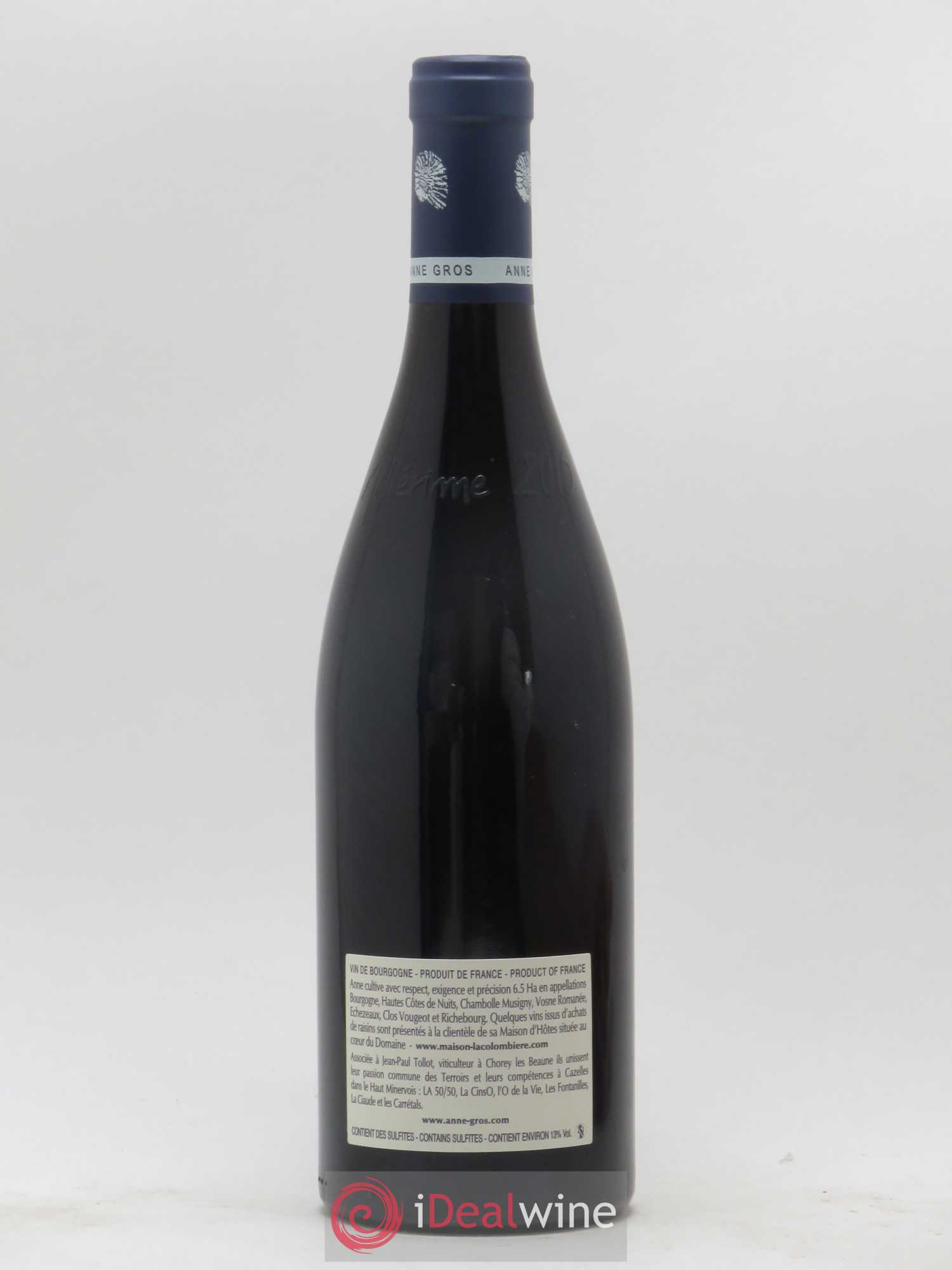 Clos de Vougeot Grand Cru Le Grand Maupertui Anne Gros 2015 - Lot de 1 bouteille - 1