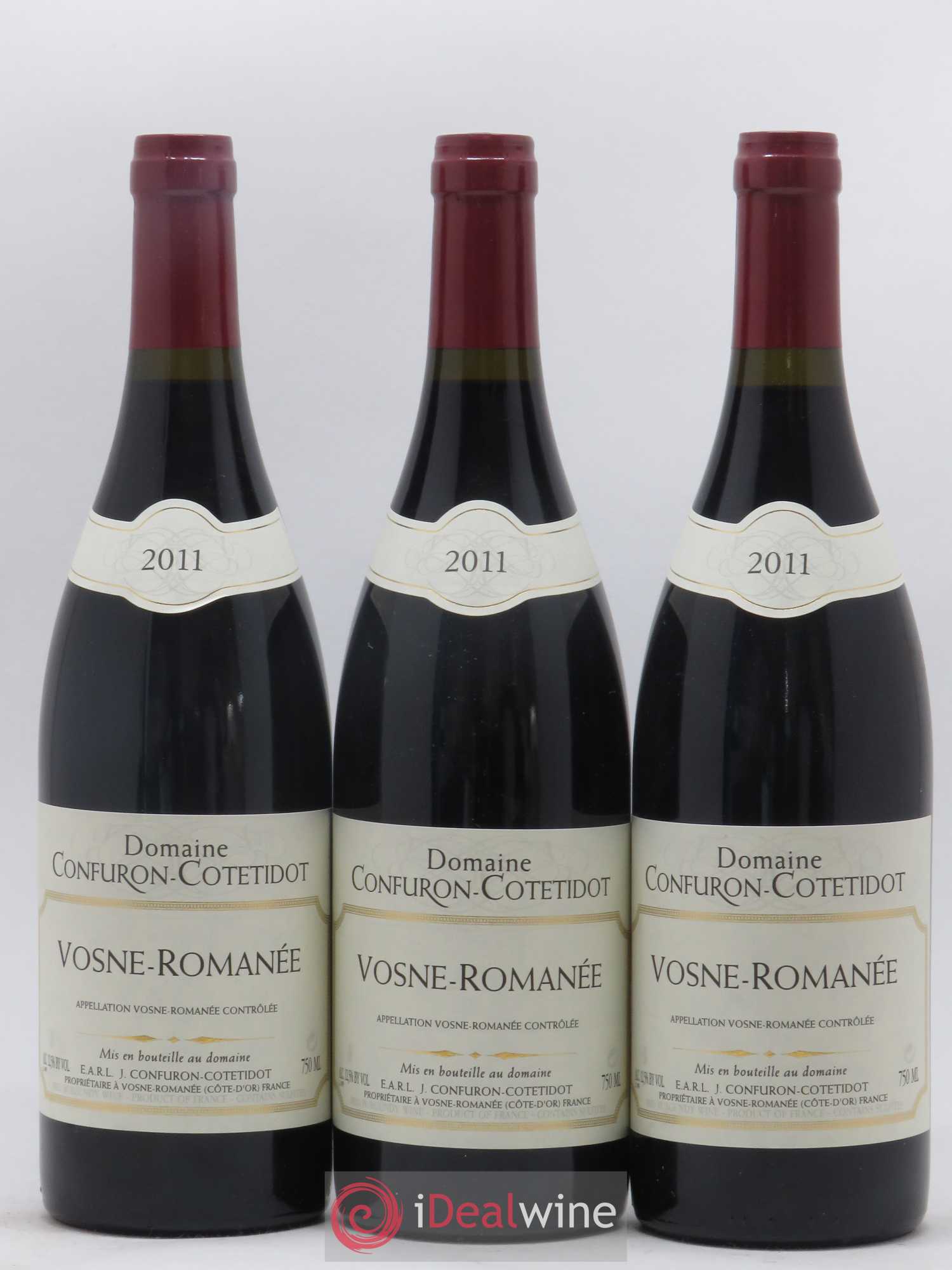 Vosne-Romanée Confuron-Cotetidot 2011 - Lot de 3 bouteilles - 0