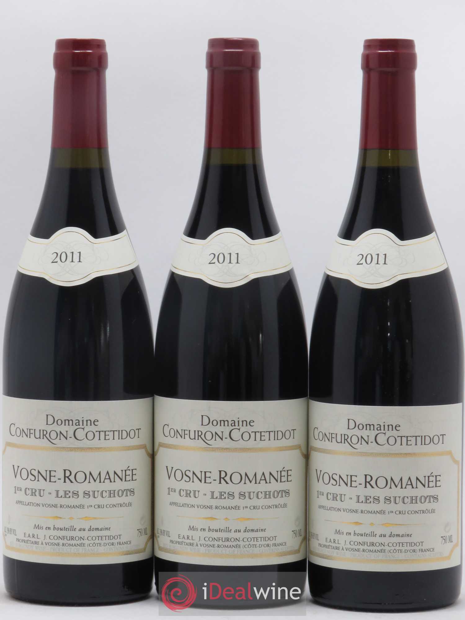 Vosne-Romanée 1er Cru Les Suchots Confuron-Cotetidot 2011 - Lot de 3 bouteilles - 0