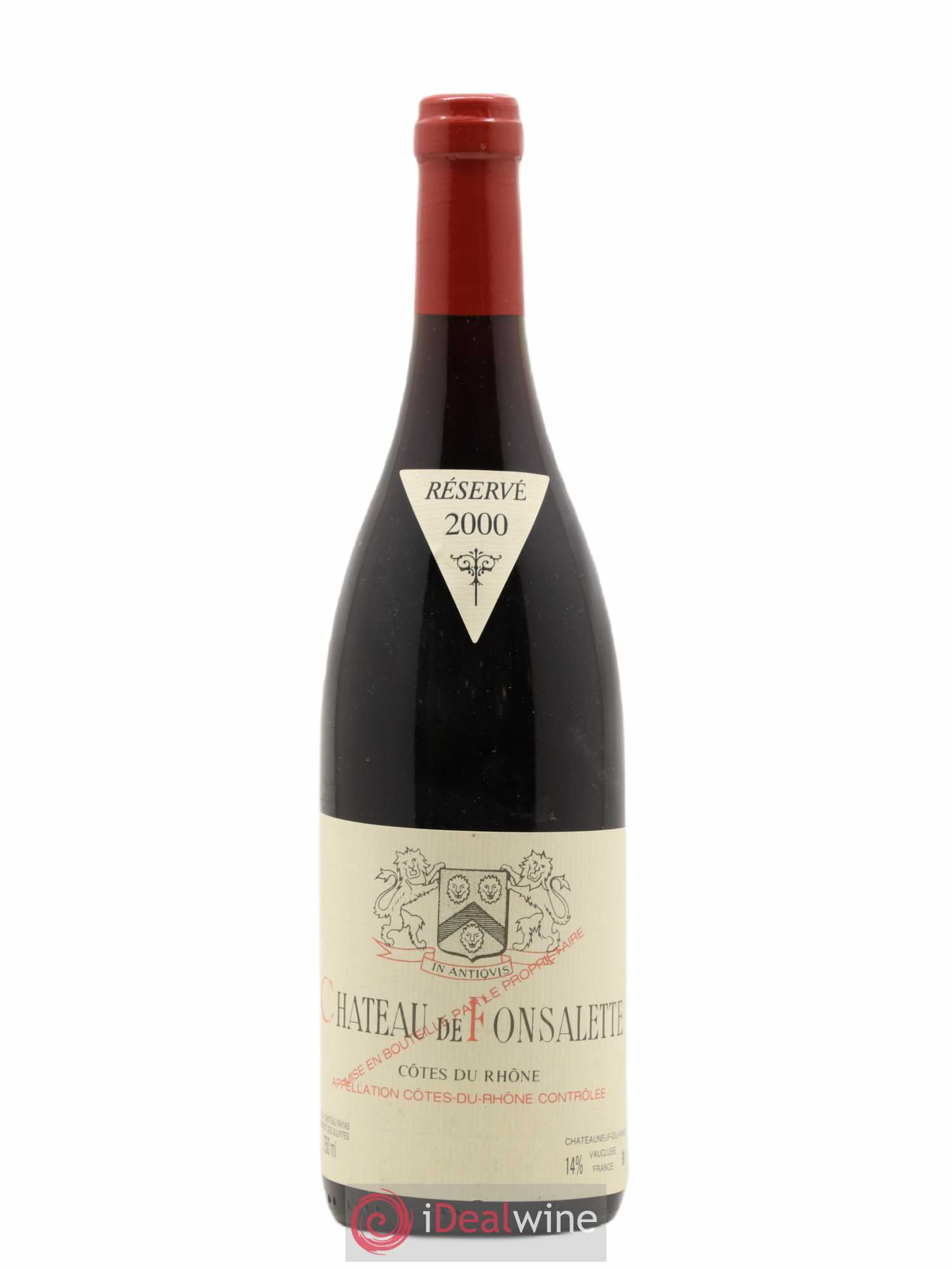 Côtes-du-Rhône Château de Fonsalette Emmanuel Reynaud 2000 - Lot de 1 bouteille - 0