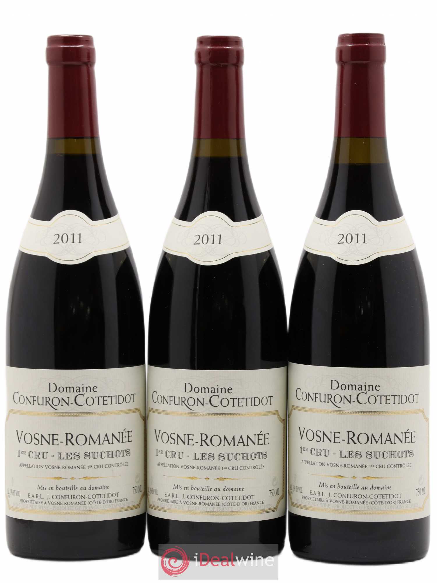 Vosne-Romanée 1er Cru Les Suchots Confuron-Cotetidot 2011 - Lot de 3 bouteilles - 0