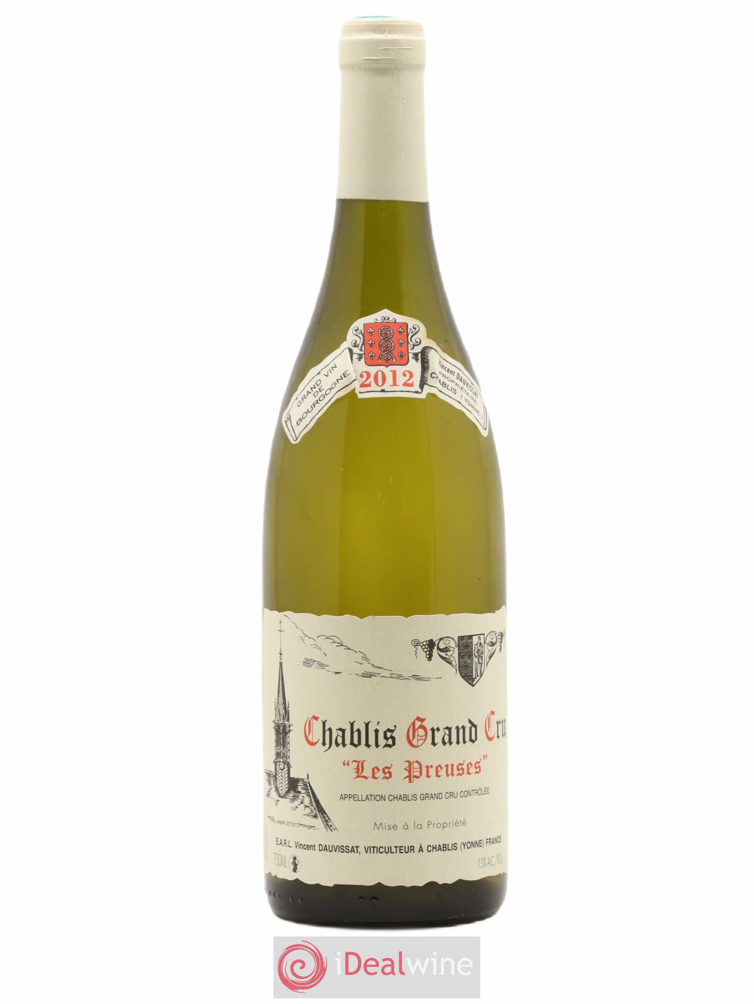 Chablis Grand Cru Les Preuses Vincent Dauvissat (Domaine) 2012 - Lot de 1 bouteille - 0