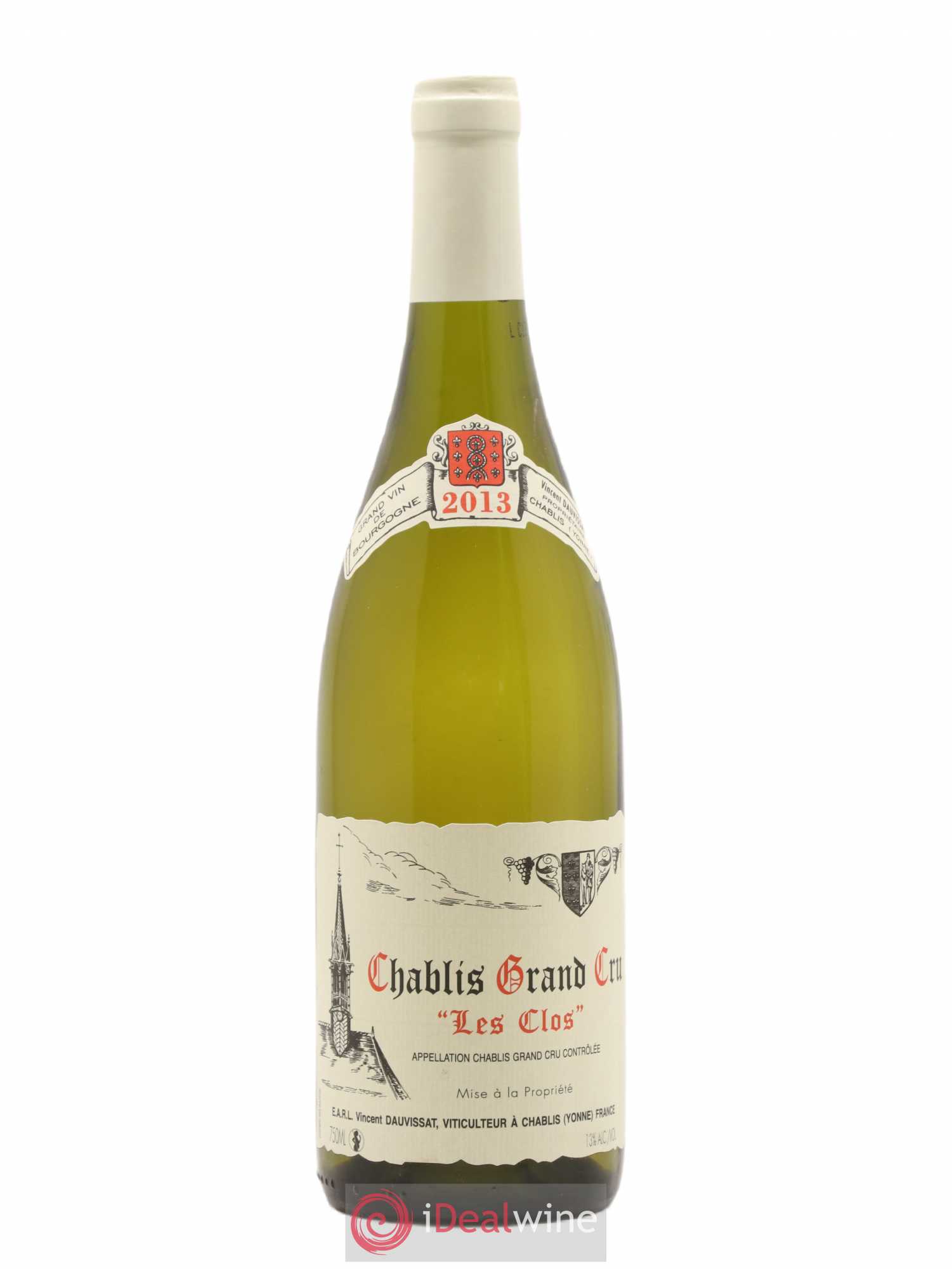 Chablis Grand Cru Les Clos Vincent Dauvissat (Domaine) 2013 - Lot de 1 bouteille - 0