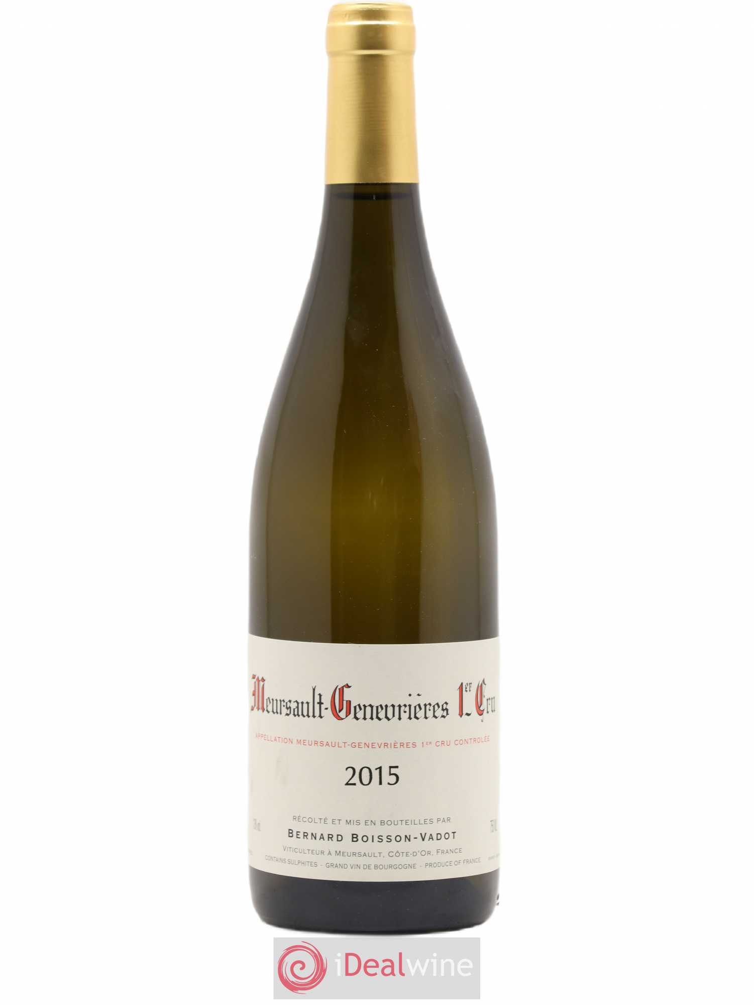 Meursault 1er Cru Genevrières Boisson-Vadot (Domaine) 2015 - Lot de 1 bouteille - 0