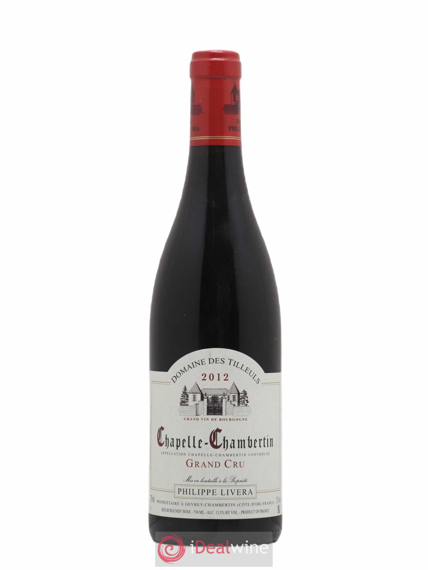Chapelle-Chambertin Grand Cru Tilleuls (Domaine des) - Philippe Livera 2012 - Lot de 1 bouteille - 0