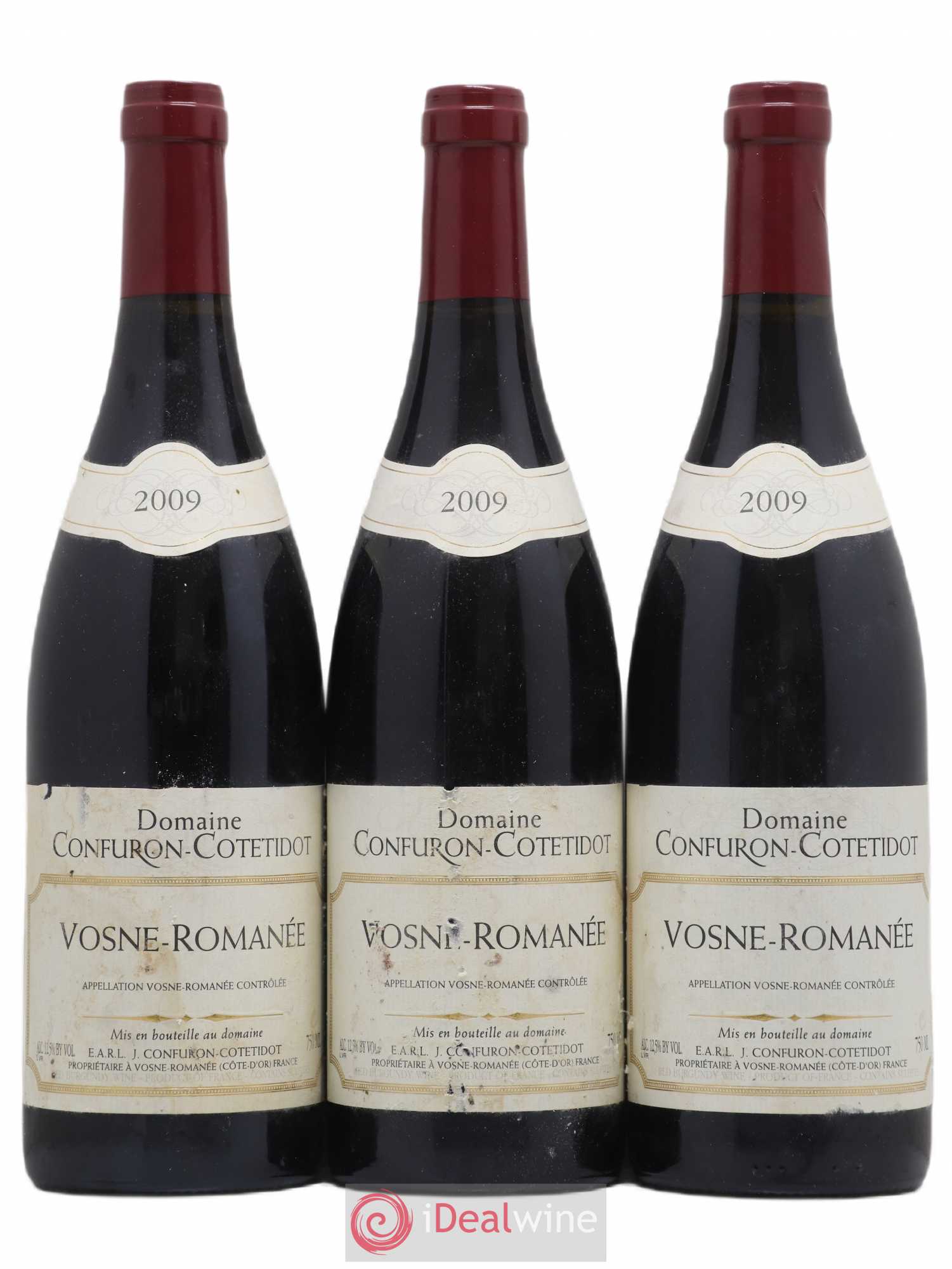 Vosne-Romanée Confuron-Cotetidot 2009 - Lot de 3 bouteilles - 0