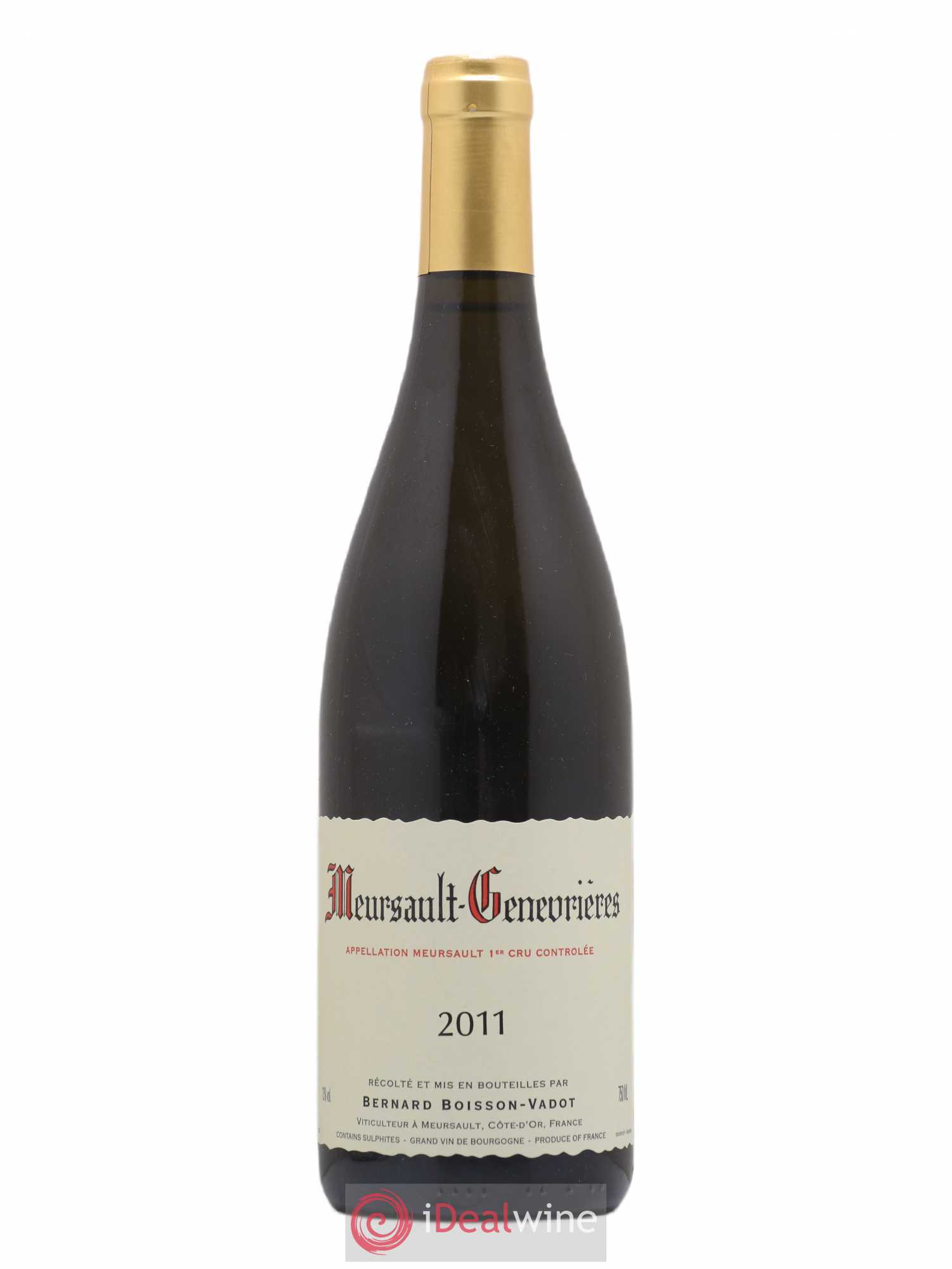Meursault 1er Cru Genevrières Boisson-Vadot (Domaine) 2011 - Lot de 1 bouteille - 0