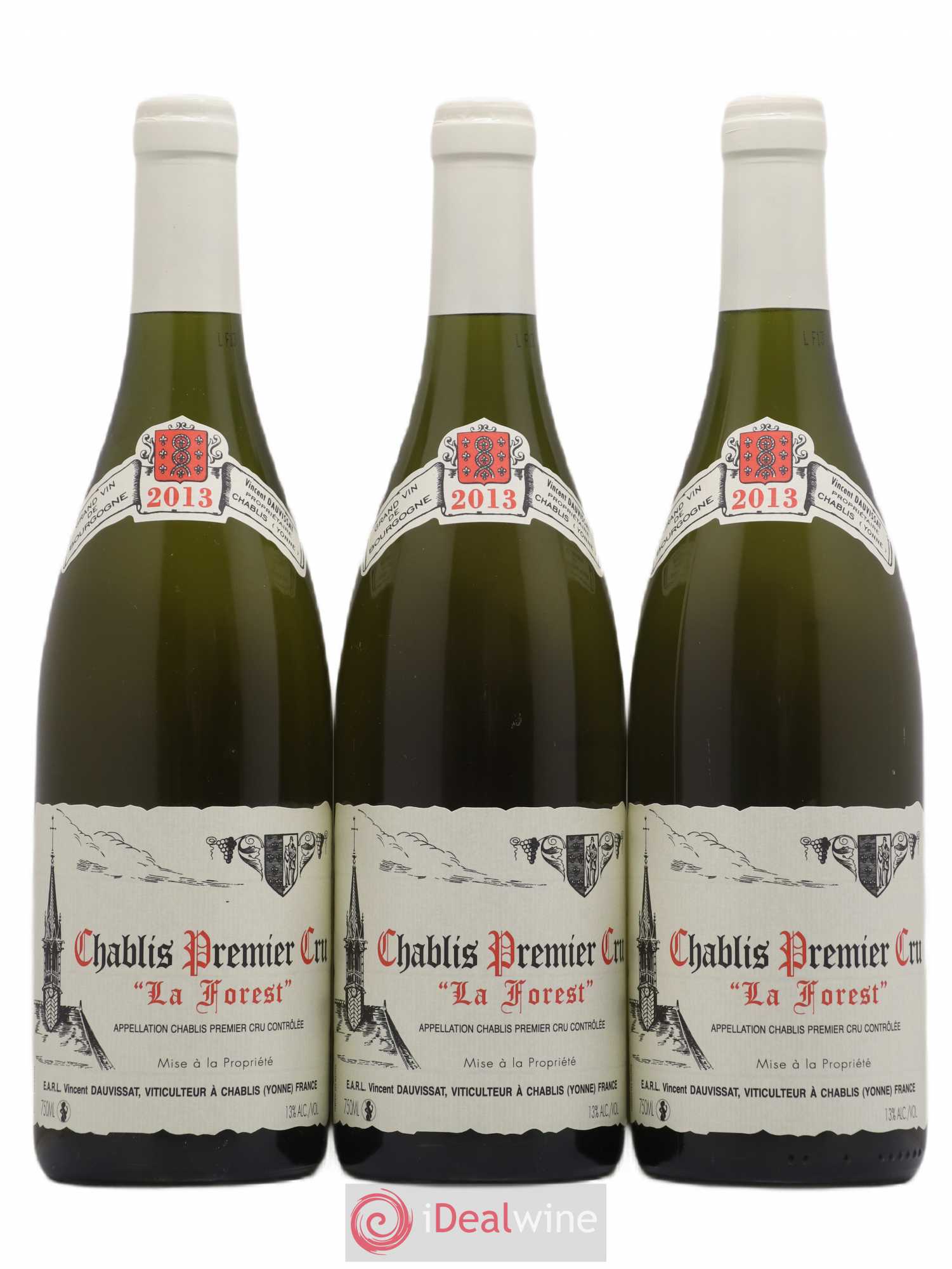 Chablis 1er Cru La Forest Vincent Dauvissat (Domaine) 2013 - Lot de 3 bouteilles - 0