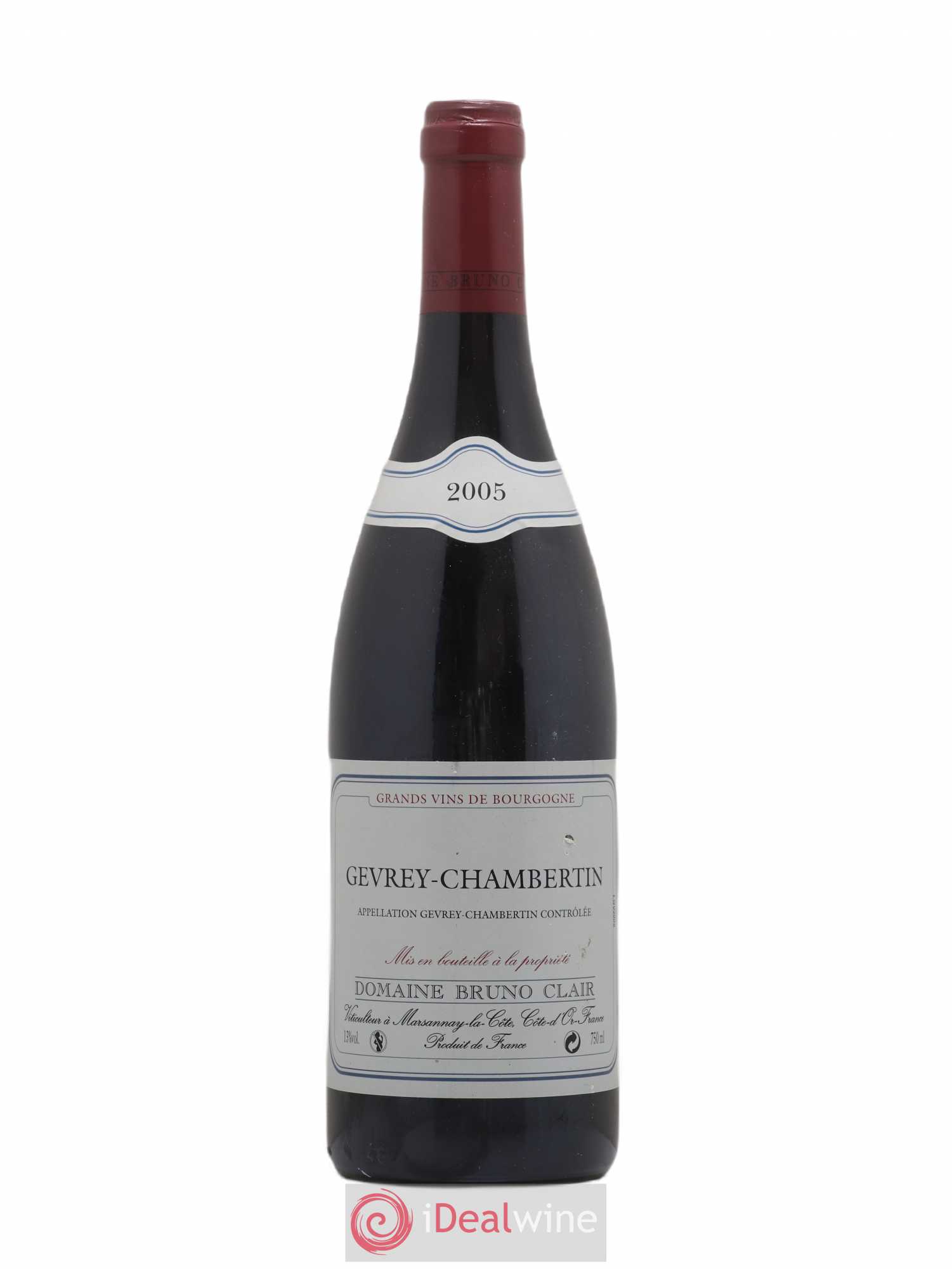 Gevrey-Chambertin Bruno Clair (Domaine) 2005 - Lot de 1 bouteille - 0